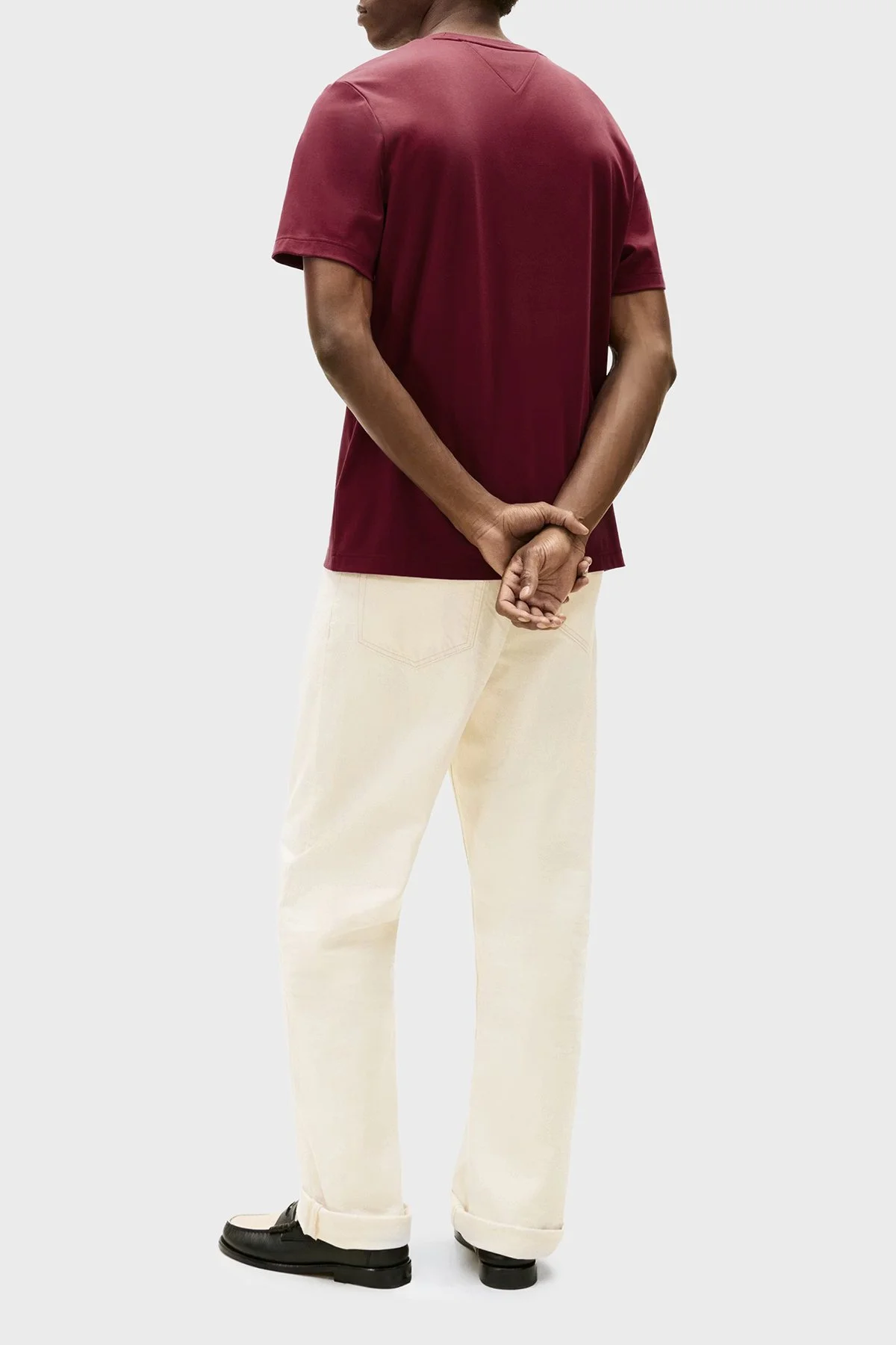 Tommy Hilfiger Logolu Pamuklu Regular Fit Bisiklet Yaka Erkek T Shirt MW0MW42854 XJS KIRMIZI - 3