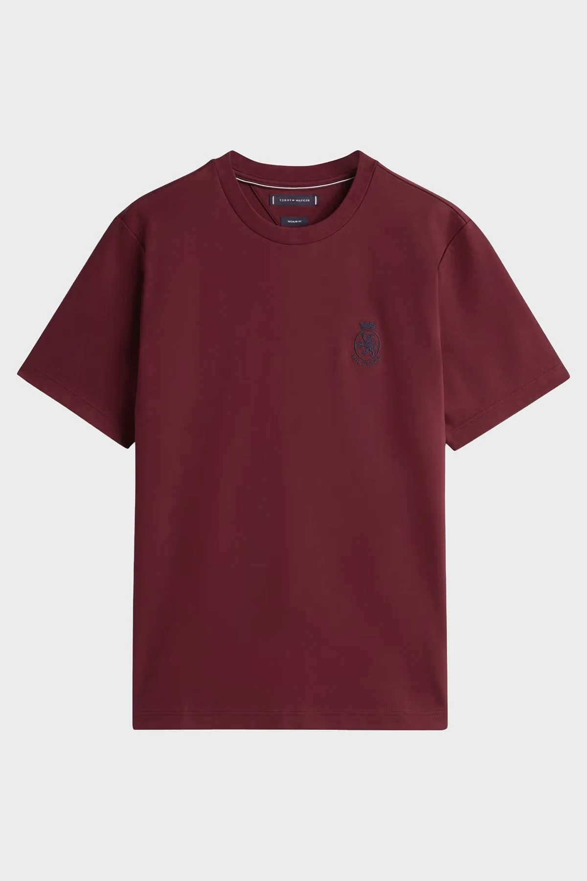 Tommy Hilfiger Logolu Pamuklu Regular Fit Bisiklet Yaka Erkek T Shirt MW0MW42854 XJS KIRMIZI - 5