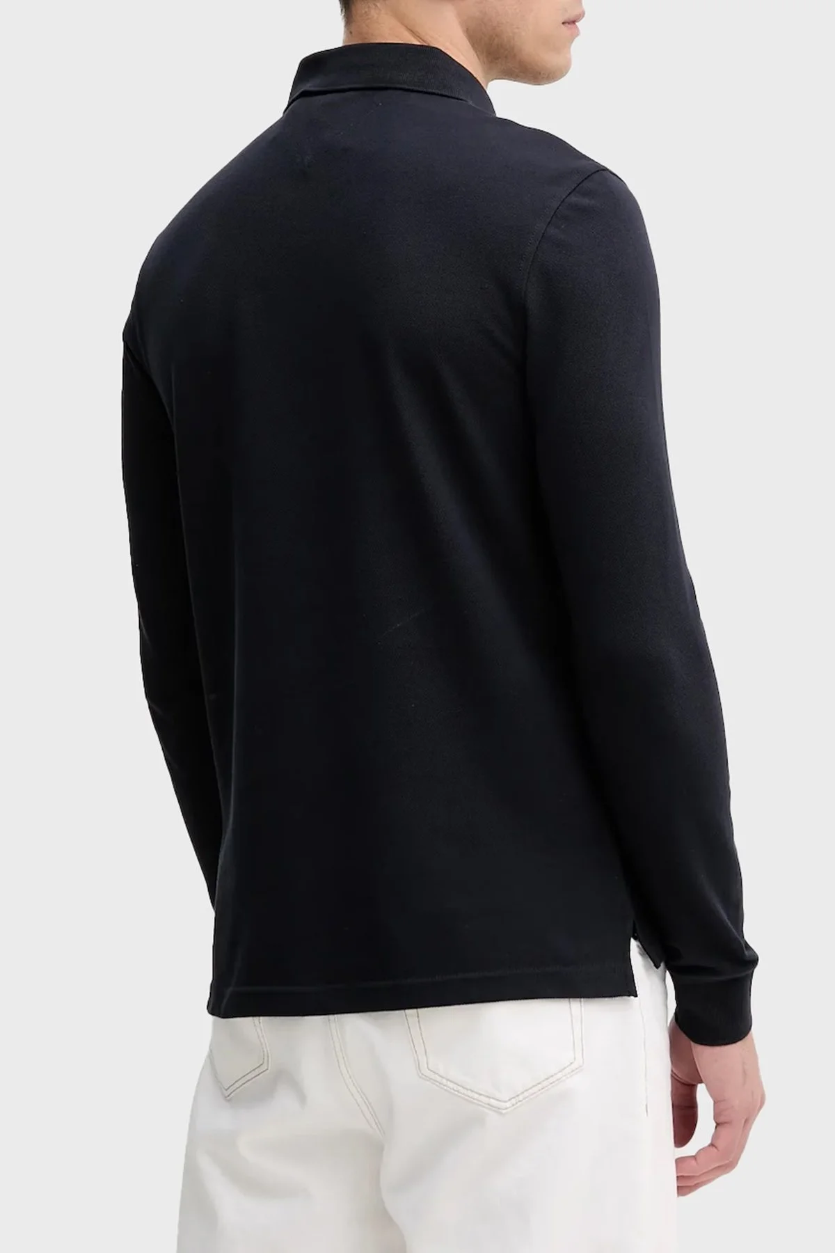 Tommy Hilfiger Logolu Pamuklu Regular Fit Düğmeli Erkek Polo Yaka Sweat MW0MW20183 DW5 LACİVERT - 3