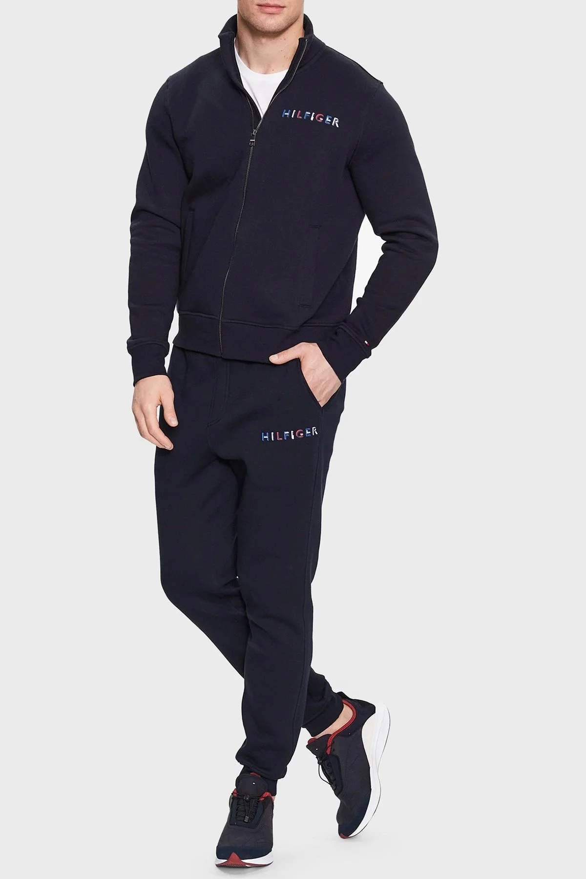 Tommy Hilfiger Logolu Pamuklu Regular Fit Erkek Eşofman Altı MW0MW31481 DW5 LACİVERT - 2