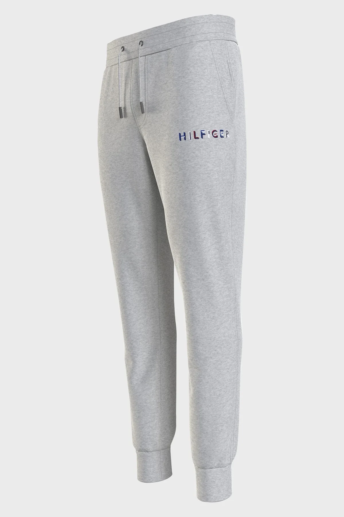 Tommy Hilfiger Logolu Pamuklu Regular Fit Erkek Eşofman Altı MW0MW31481 P01 GRİ - 3