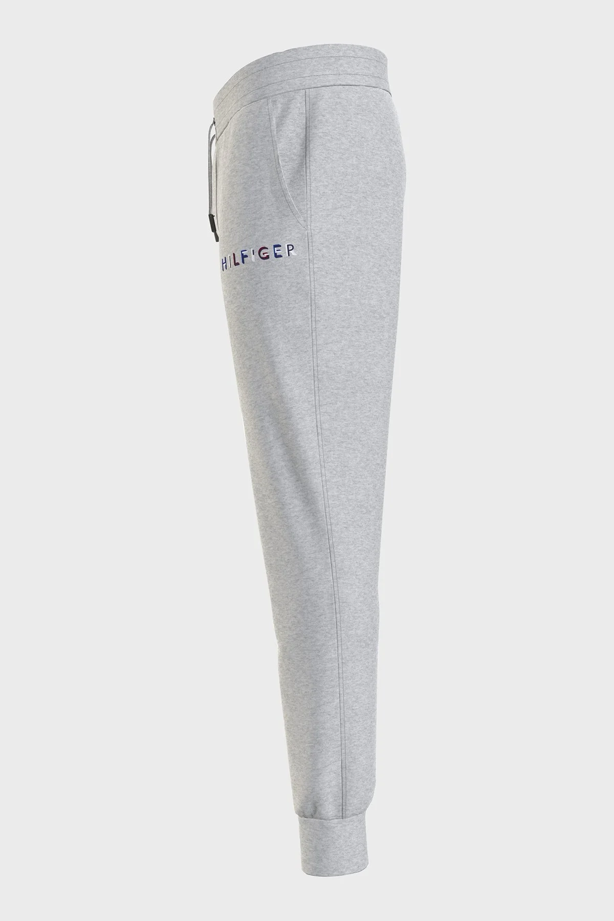 Tommy Hilfiger Logolu Pamuklu Regular Fit Erkek Eşofman Altı MW0MW31481 P01 GRİ - 4