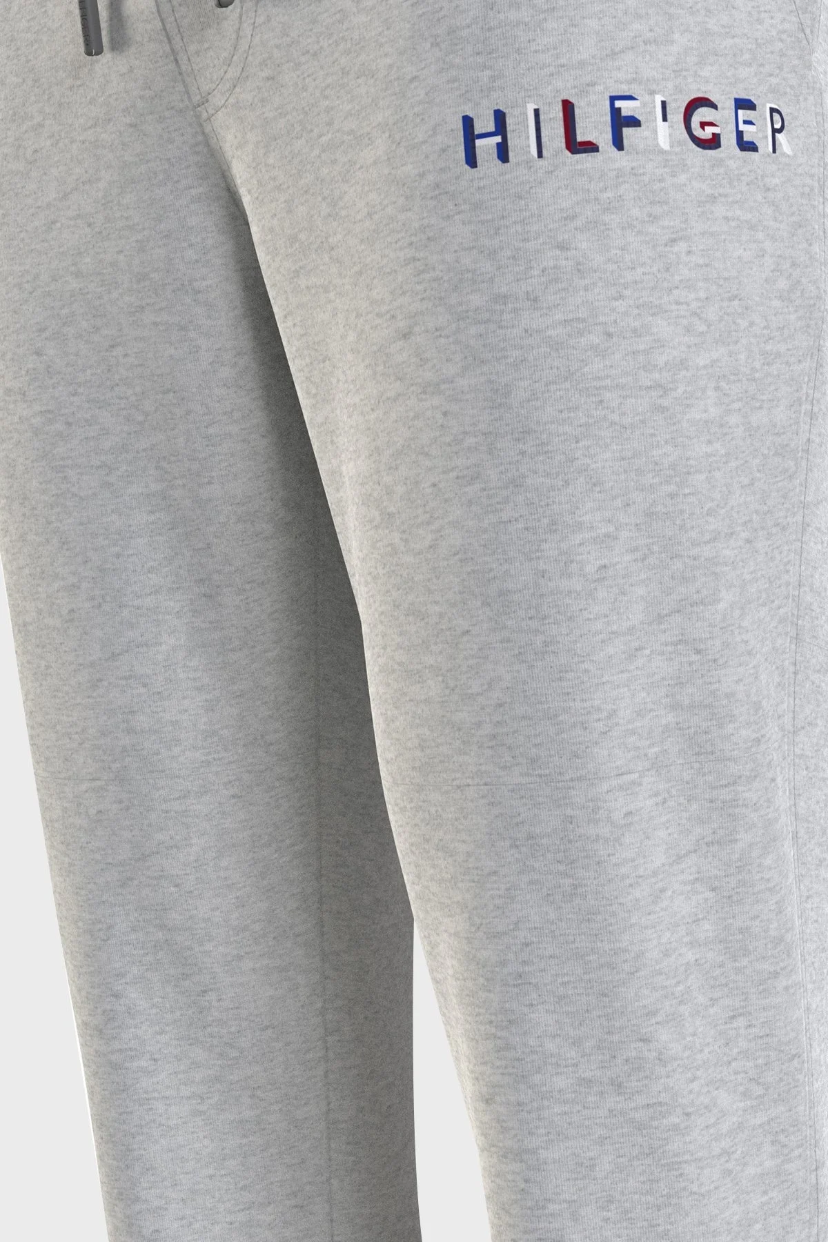 Tommy Hilfiger Logolu Pamuklu Regular Fit Erkek Eşofman Altı MW0MW31481 P01 GRİ - 5