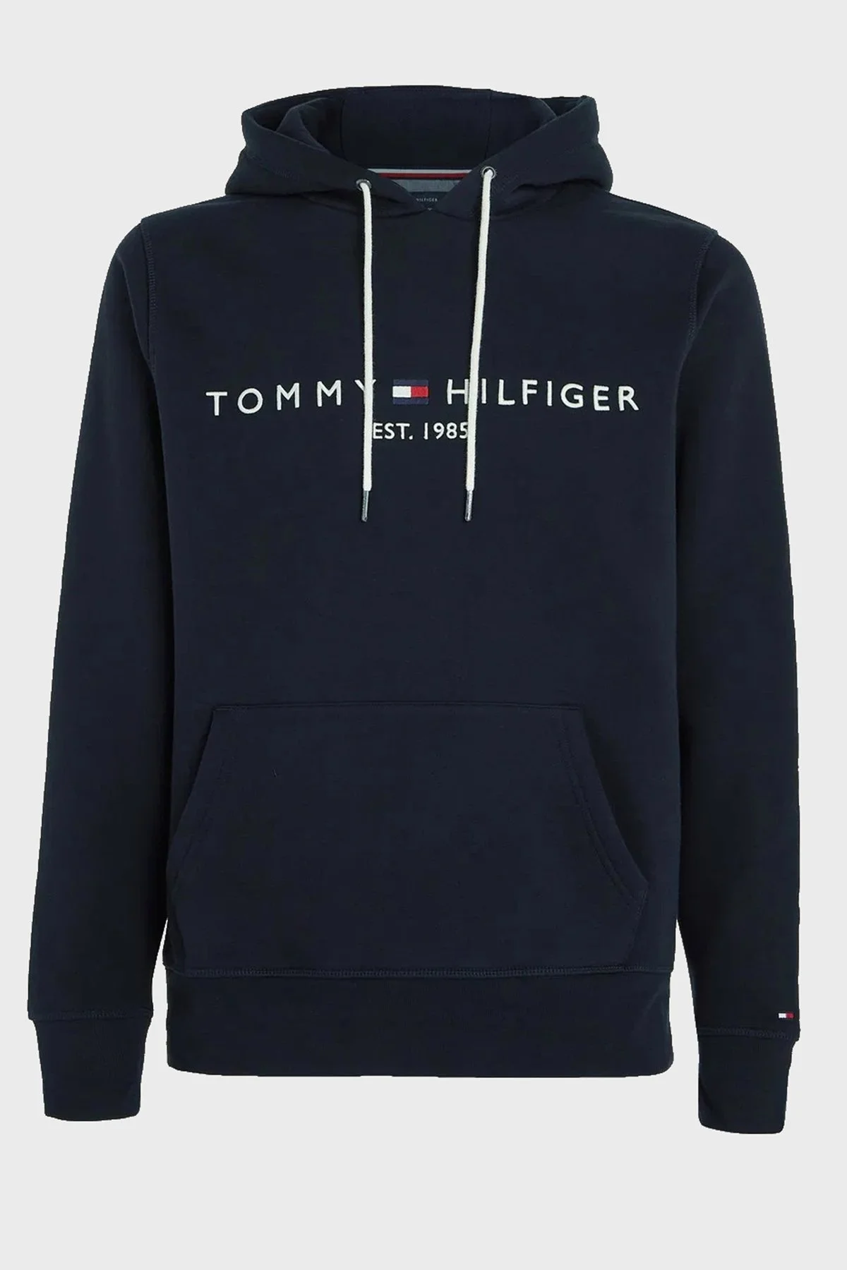 Tommy Hilfiger Logolu Pamuklu Regular Fit Kapüşonlu Erkek Sweat MW0MW10752 403 LACİVERT - 5