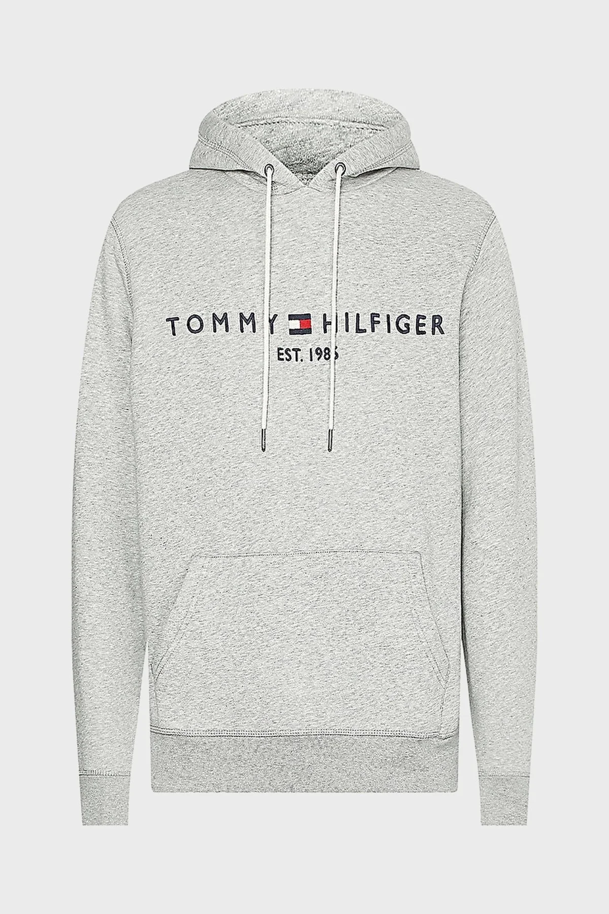 Tommy Hilfiger Logolu Pamuklu Regular Fit Kapüşonlu Erkek Sweat MW0MW10752 501 GRİ - 4