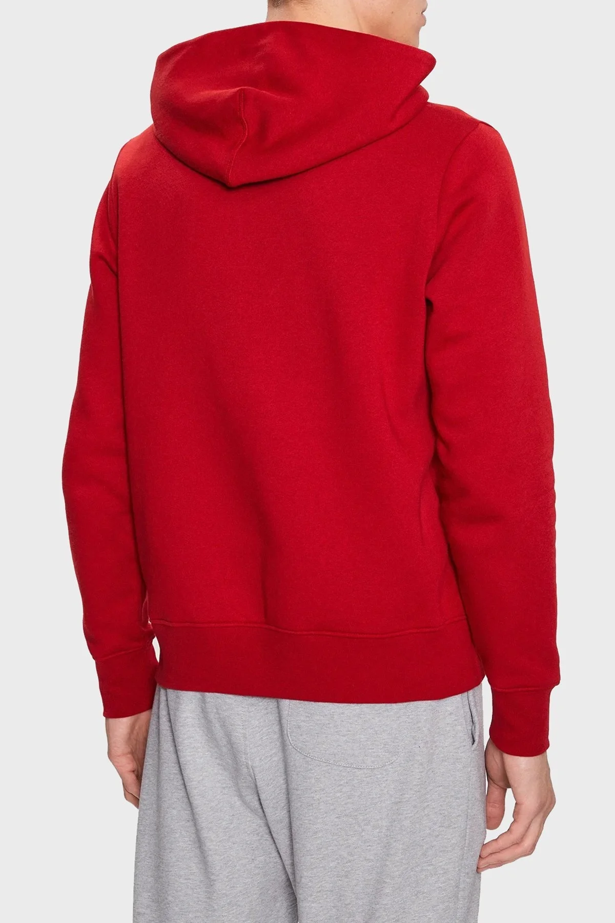 Tommy Hilfiger Logolu Pamuklu Regular Fit Kapüşonlu Erkek Sweat MW0MW32014 XMP KIRMIZI - 2