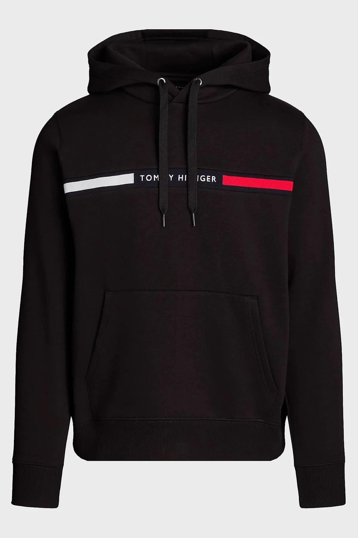 Tommy Hilfiger Logolu Pamuklu Regular Fit Kapüşonlu Erkek Sweat MW0MW37361 BDS SİYAH - 4