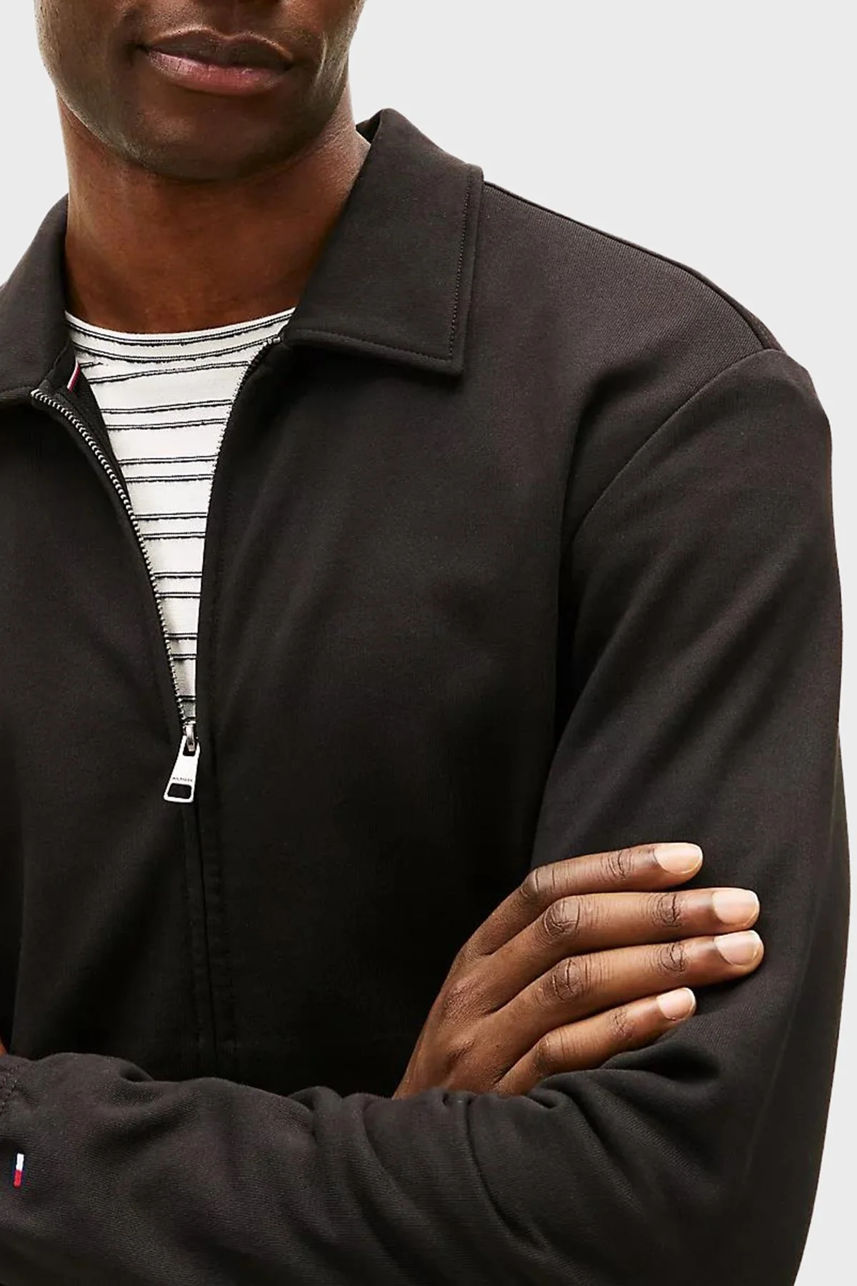 Tommy Hilfiger Logolu Pamuklu Regular Fit Klasik Yaka Erkek Ceket MW0MW41767 BDS SİYAH - 4