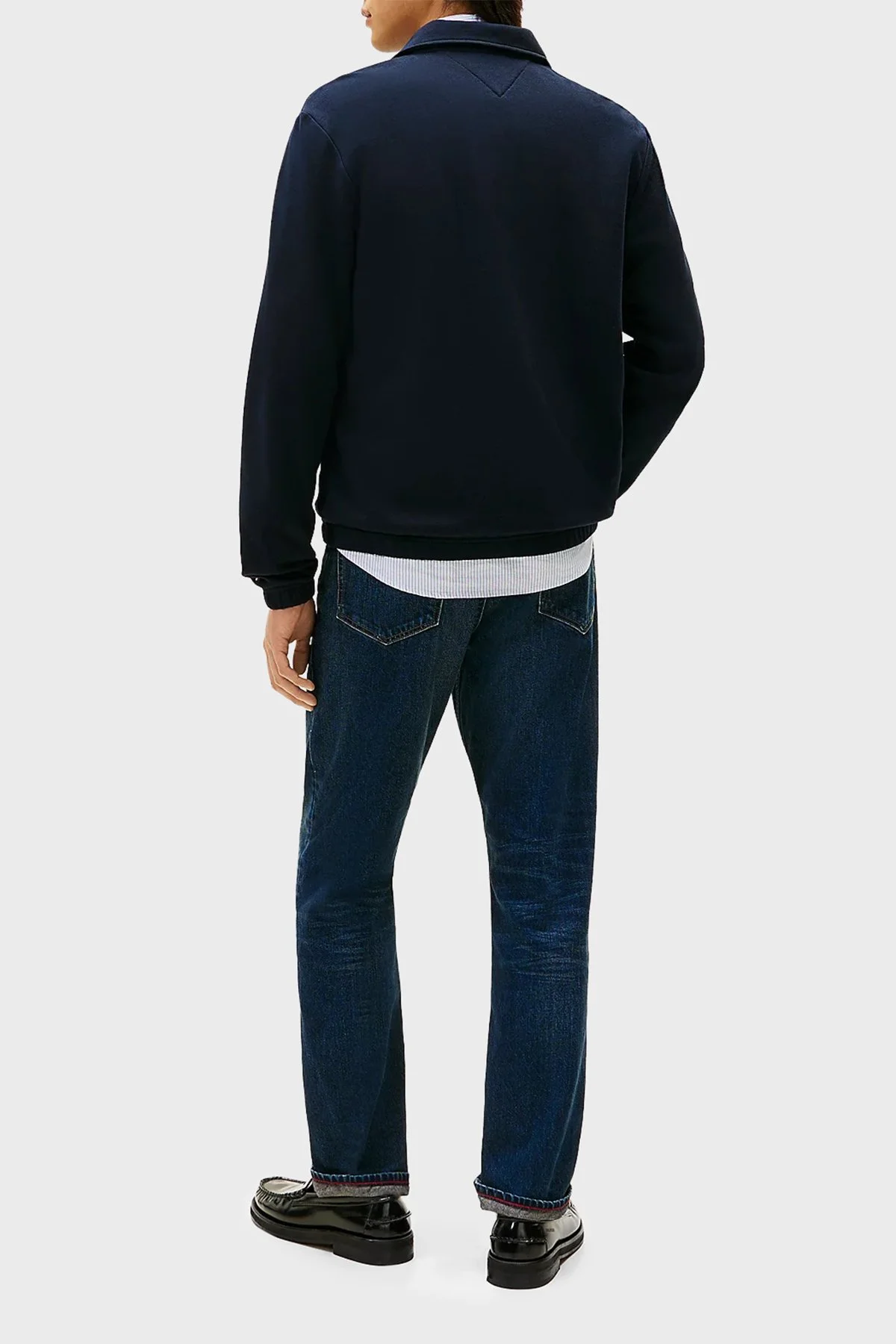 Tommy Hilfiger Logolu Pamuklu Regular Fit Klasik Yaka Erkek Ceket MW0MW41767 DW5 LACİVERT - 3