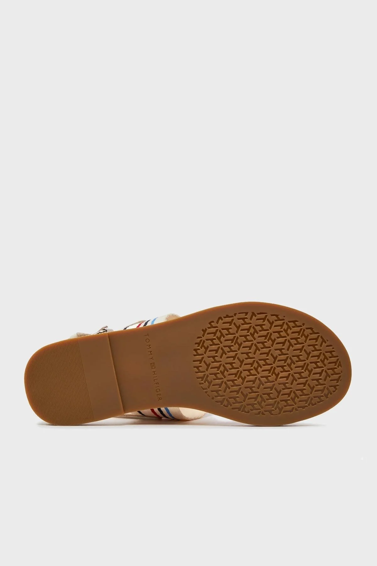 Tommy Hilfiger Logolu Parmak Arası Kadın Sandalet FW0FW07924 AEF BEJ - 4