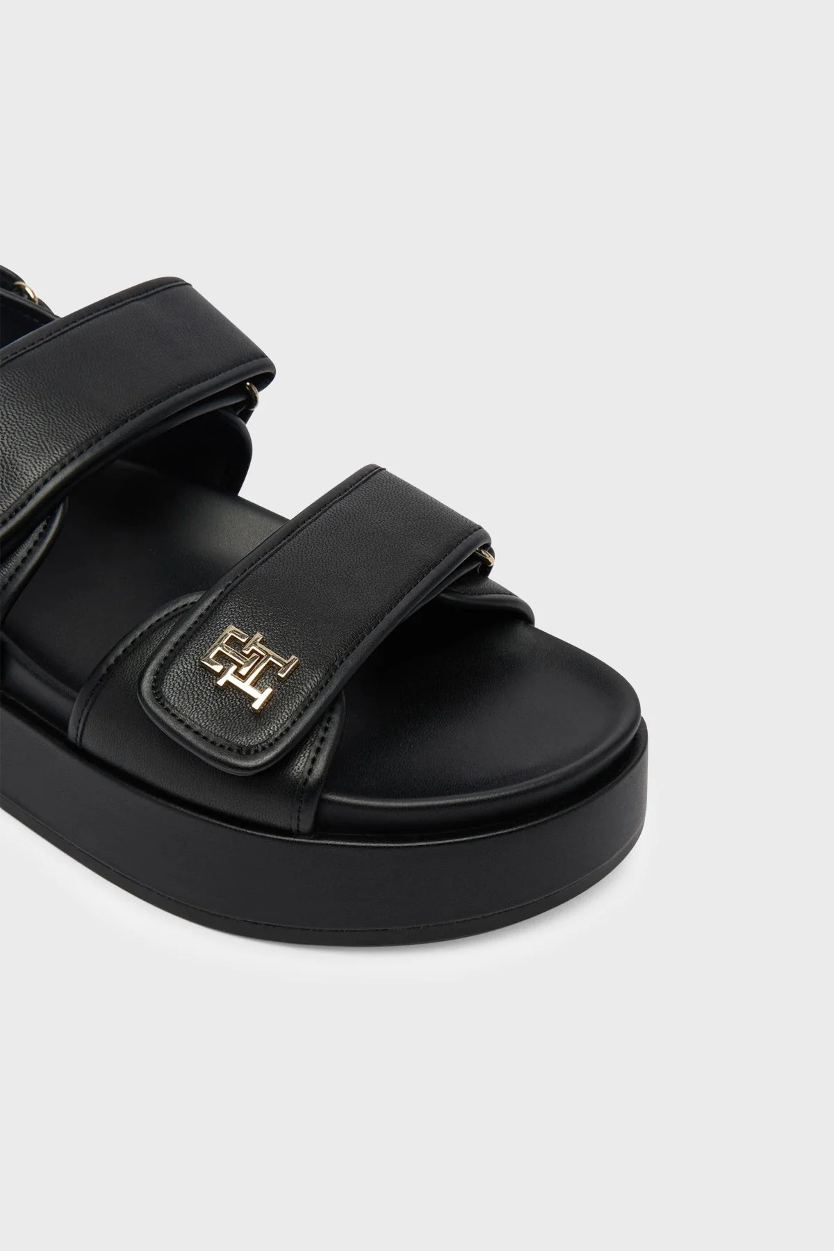 Tommy Hilfiger Logolu Platform Kadın Sandalet FW0FW09119 BDS SİYAH - 6