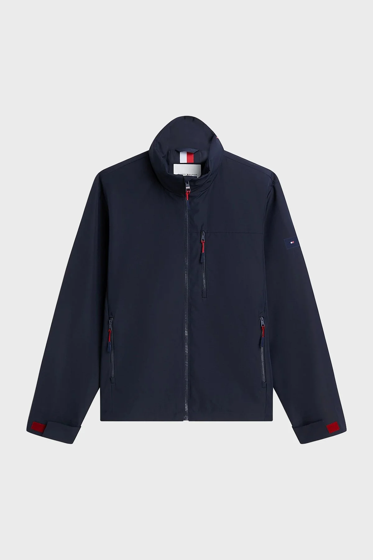 Tommy Hilfiger Logolu Regular Fit Çıkarılabilir Kapüşonlu Erkek Mont MW0MW44299 DW5 Lacivert - 6