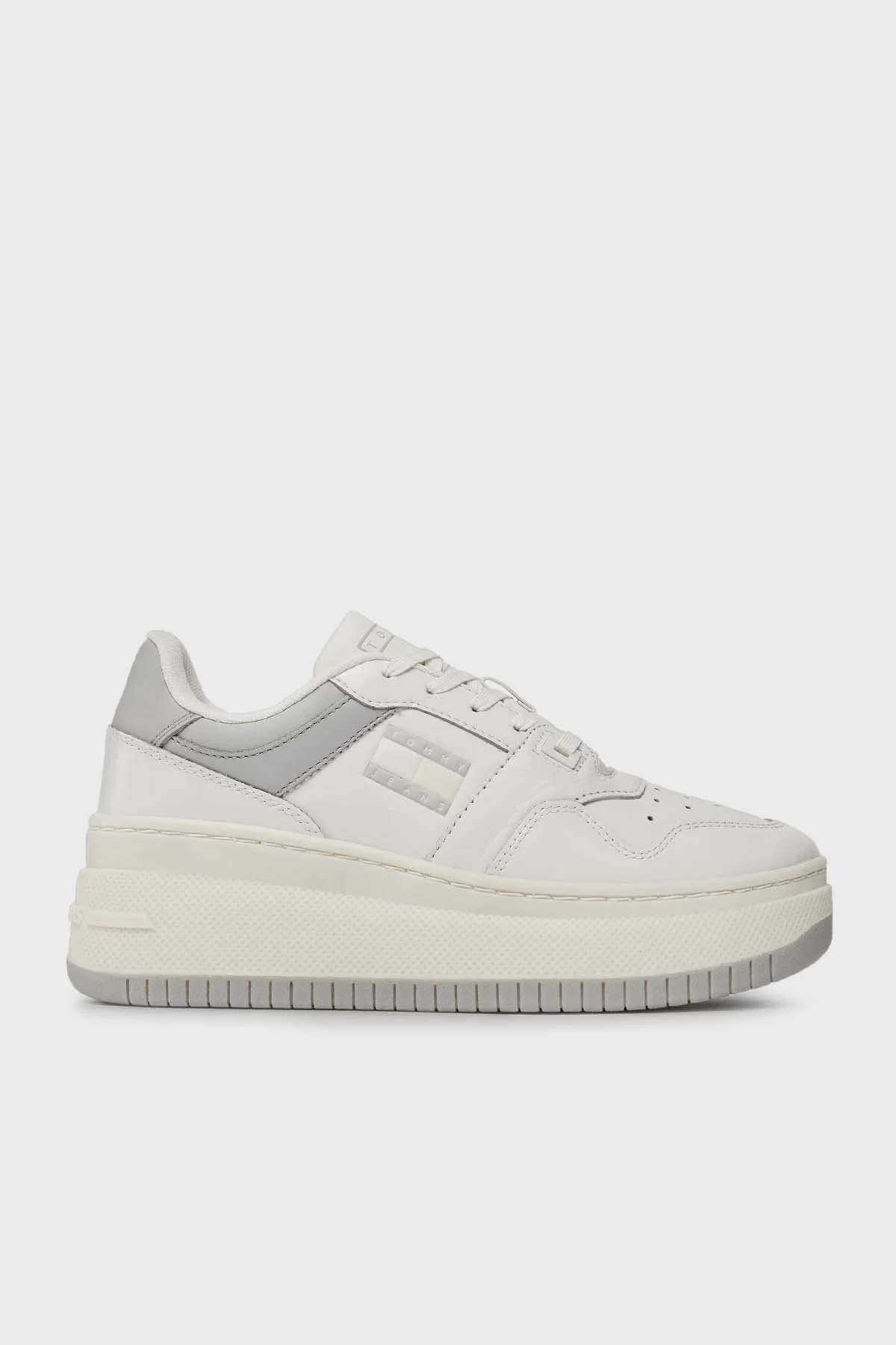 Tommy Hilfiger Logolu Retro Basket Flatform Sneaker Bayan Ayakkabı EN0EN02523 YBL BEYAZ - 7