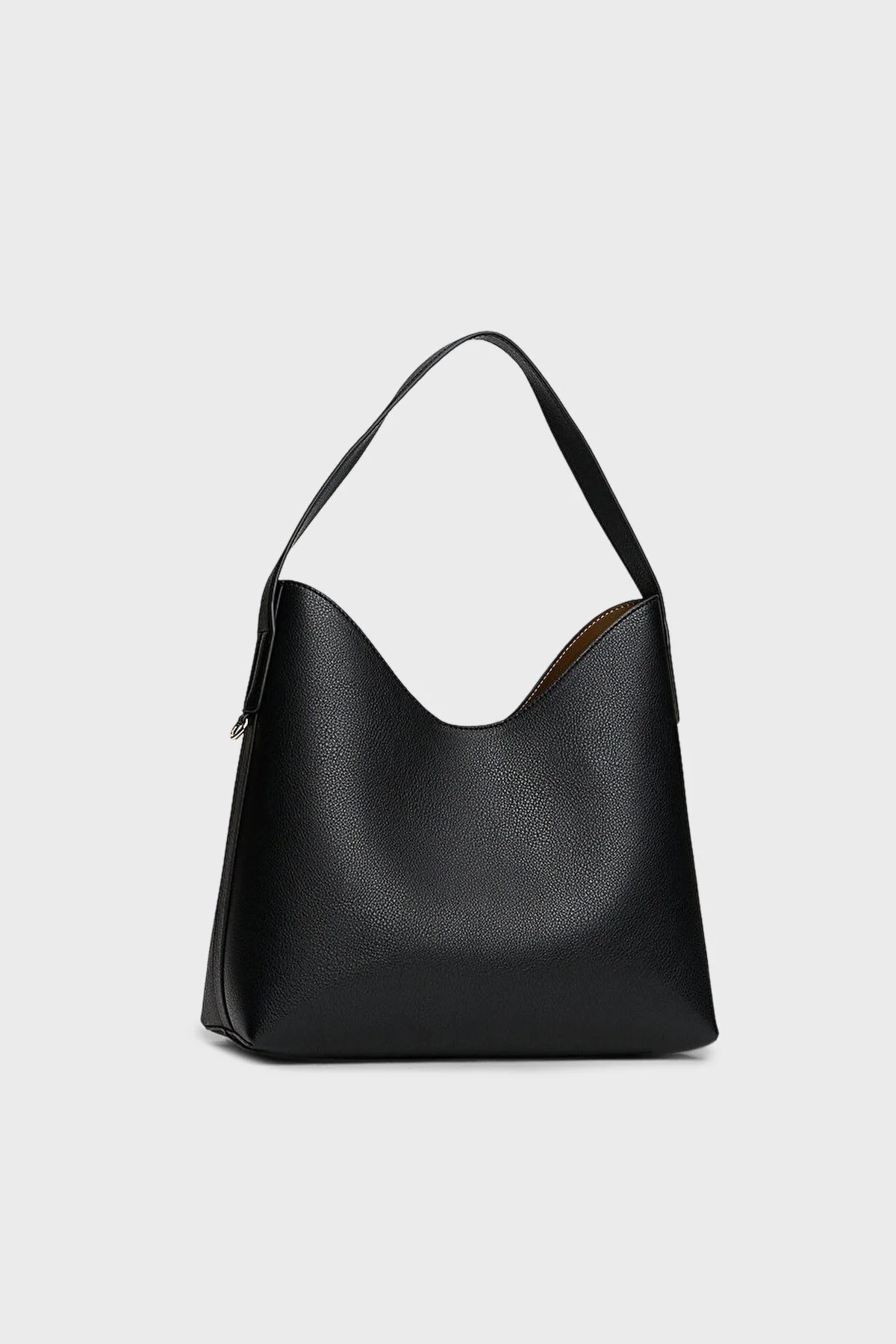 Tommy Hilfiger Logolu Sabit Askılı Bayan Çanta AW0AW18140 BDS SİYAH - 3