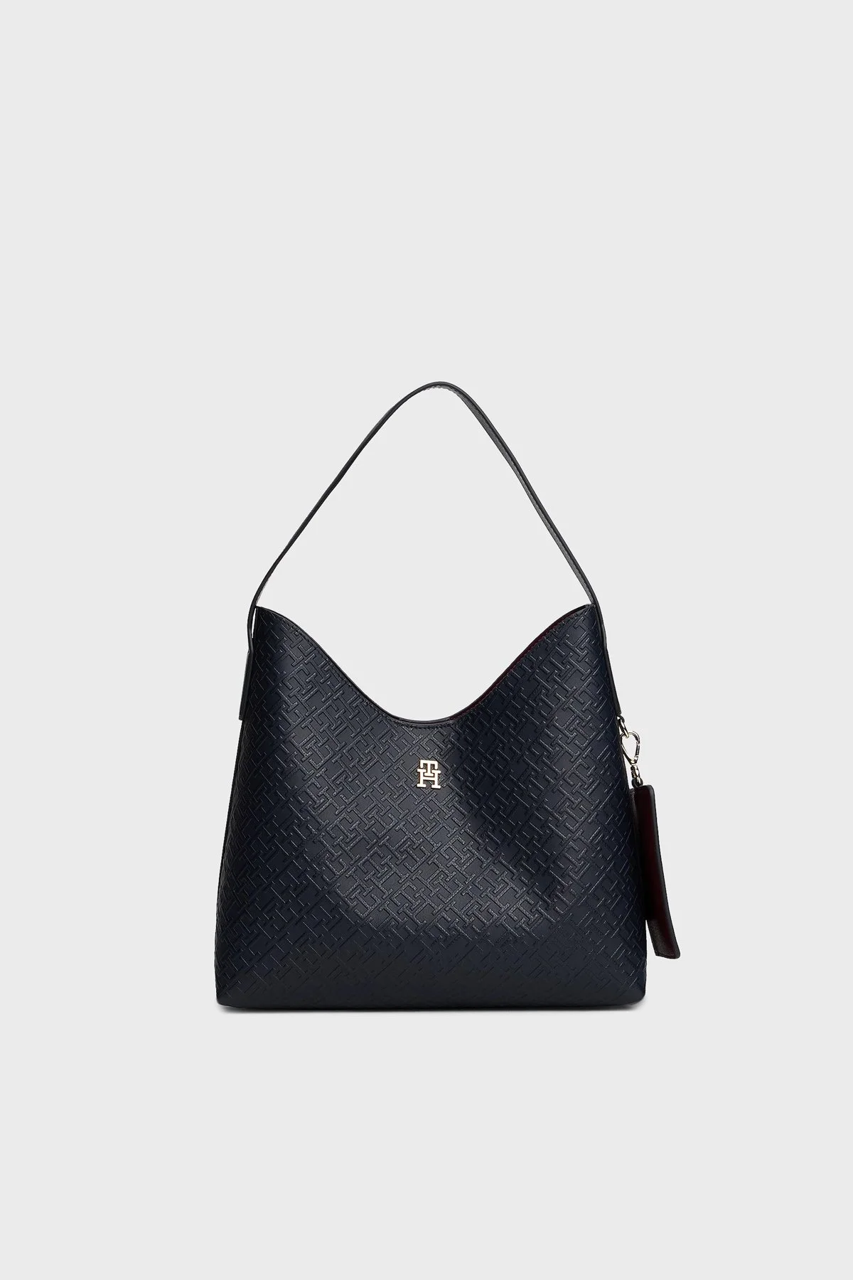 Tommy Hilfiger Logolu Sabit Askılı Kadın Çanta AW0AW18141 DW6 LACİVERT - 1