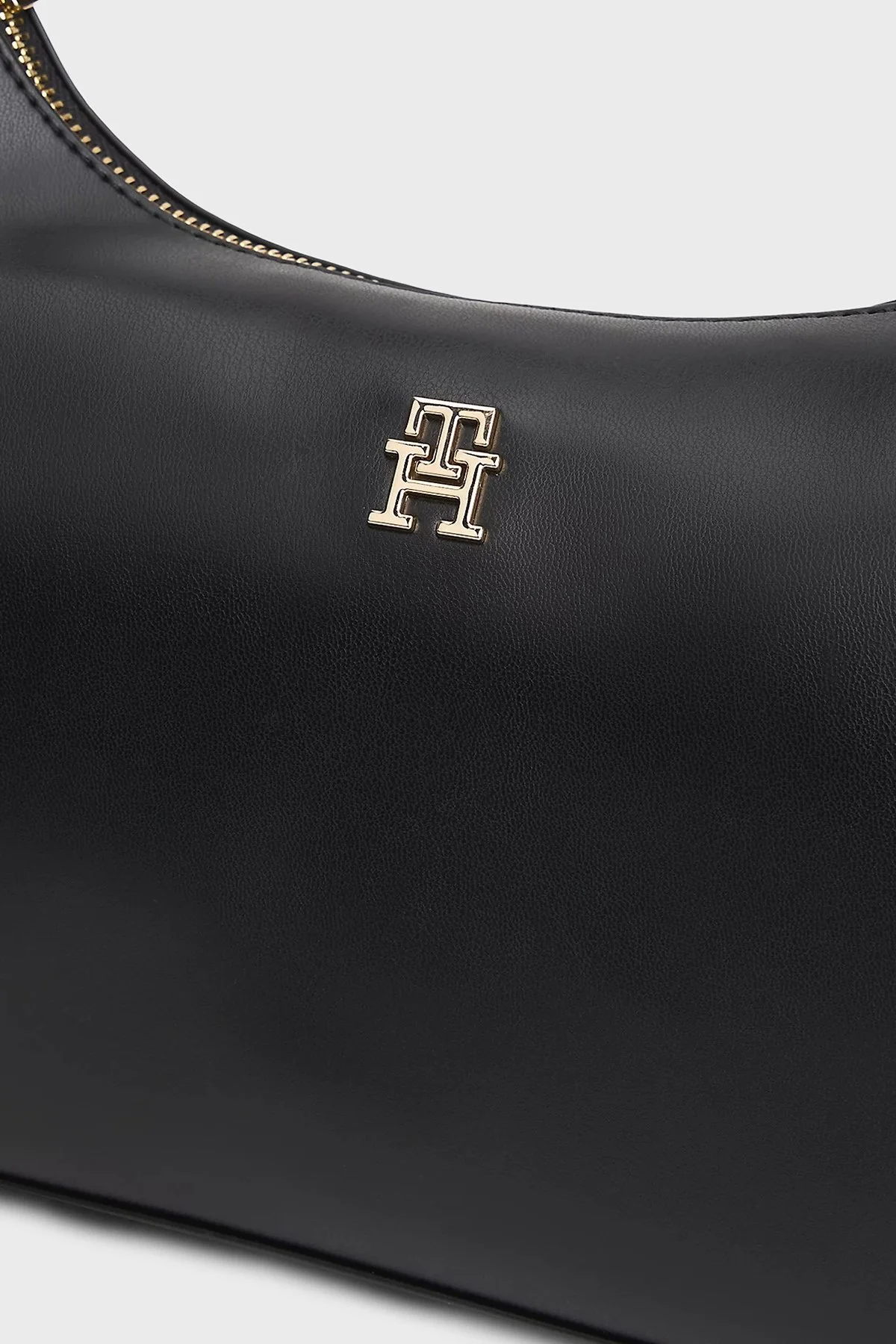 Tommy Hilfiger Logolu Sabit Askılı Kadın Çanta AW0AW18373 BDS SİYAH - 4