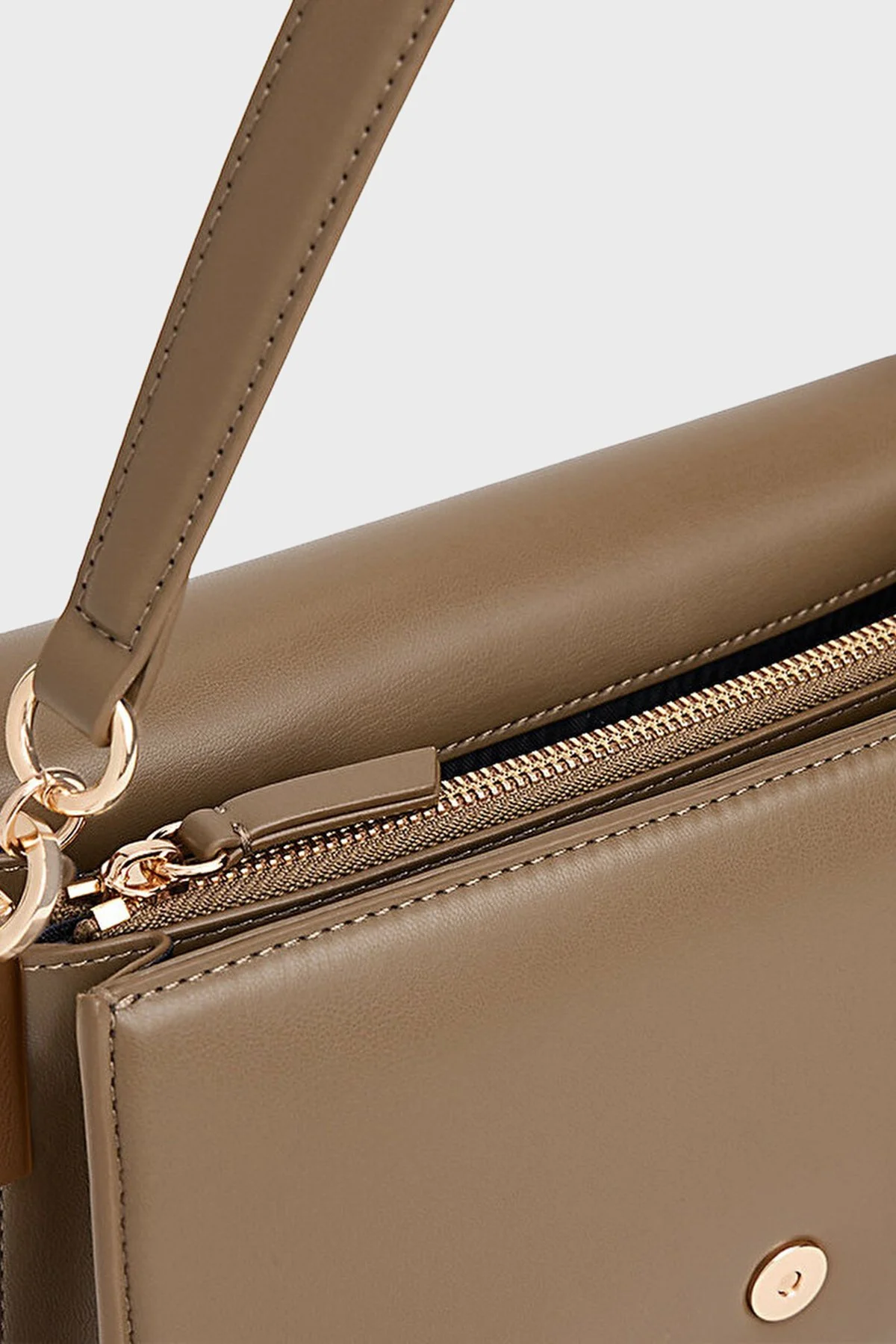 Tommy Hilfiger Logolu Sabit Askılı ve Ayarlanabilir Askılı Bayan Çanta AW0AW18029 R07 VİZON - 5