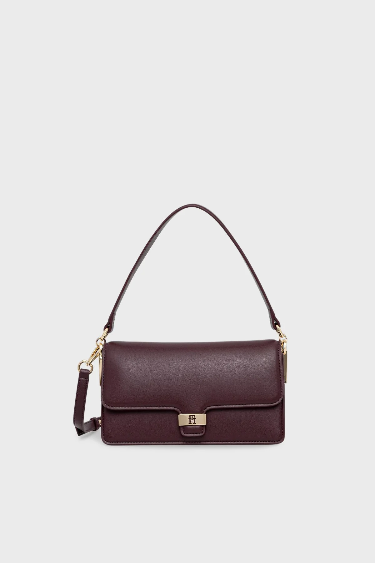 Tommy Hilfiger Logolu Sabit Askılı ve Ayarlanabilir Askılı Kadın Çanta AW0AW18029 XI8 KIRMIZI - 1