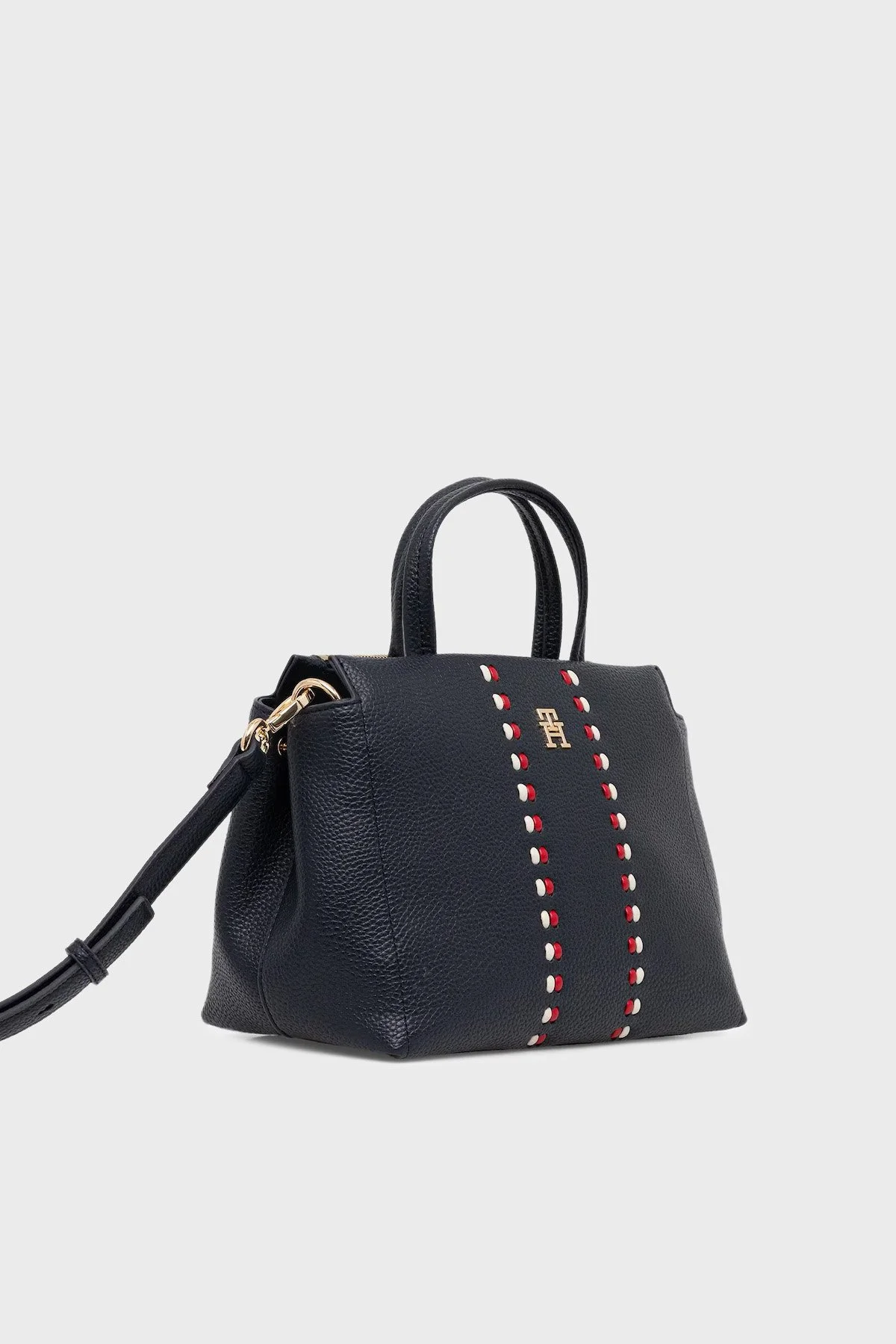 Tommy Hilfiger Logolu Sabit Askılı ve Ayarlanabilir Askılı Bayan Çanta AW0AW18154 DW6 LACİVERT - 3