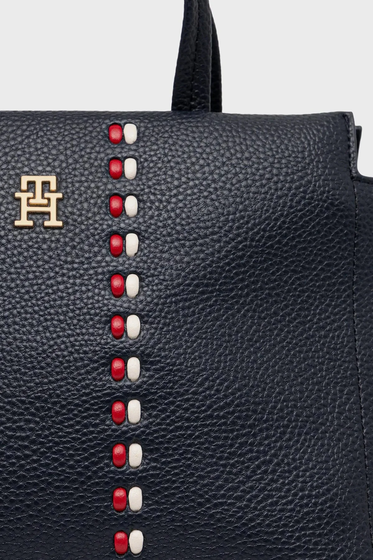 Tommy Hilfiger Logolu Sabit Askılı ve Ayarlanabilir Askılı Bayan Çanta AW0AW18154 DW6 LACİVERT - 5