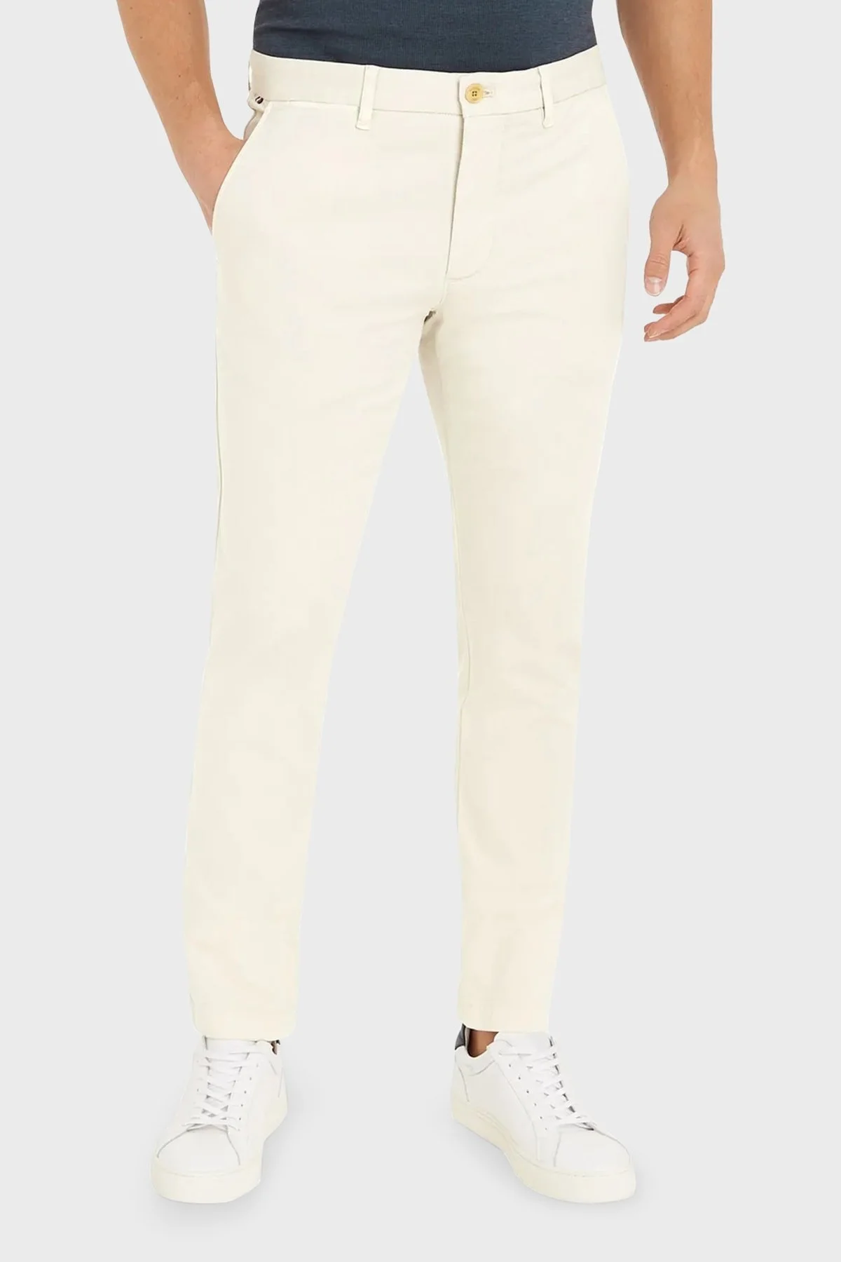 Tommy Hilfiger Logolu Slim Fit Erkek Pantolon MW0MW32132 AEV BEJ - 1
