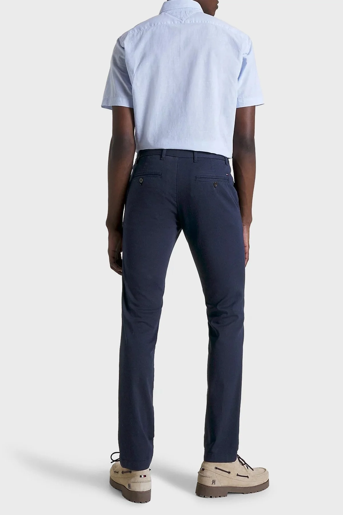 Tommy Hilfiger Logolu Slim Fit Erkek Pantolon MW0MW32132 DW5 LACİVERT - 2