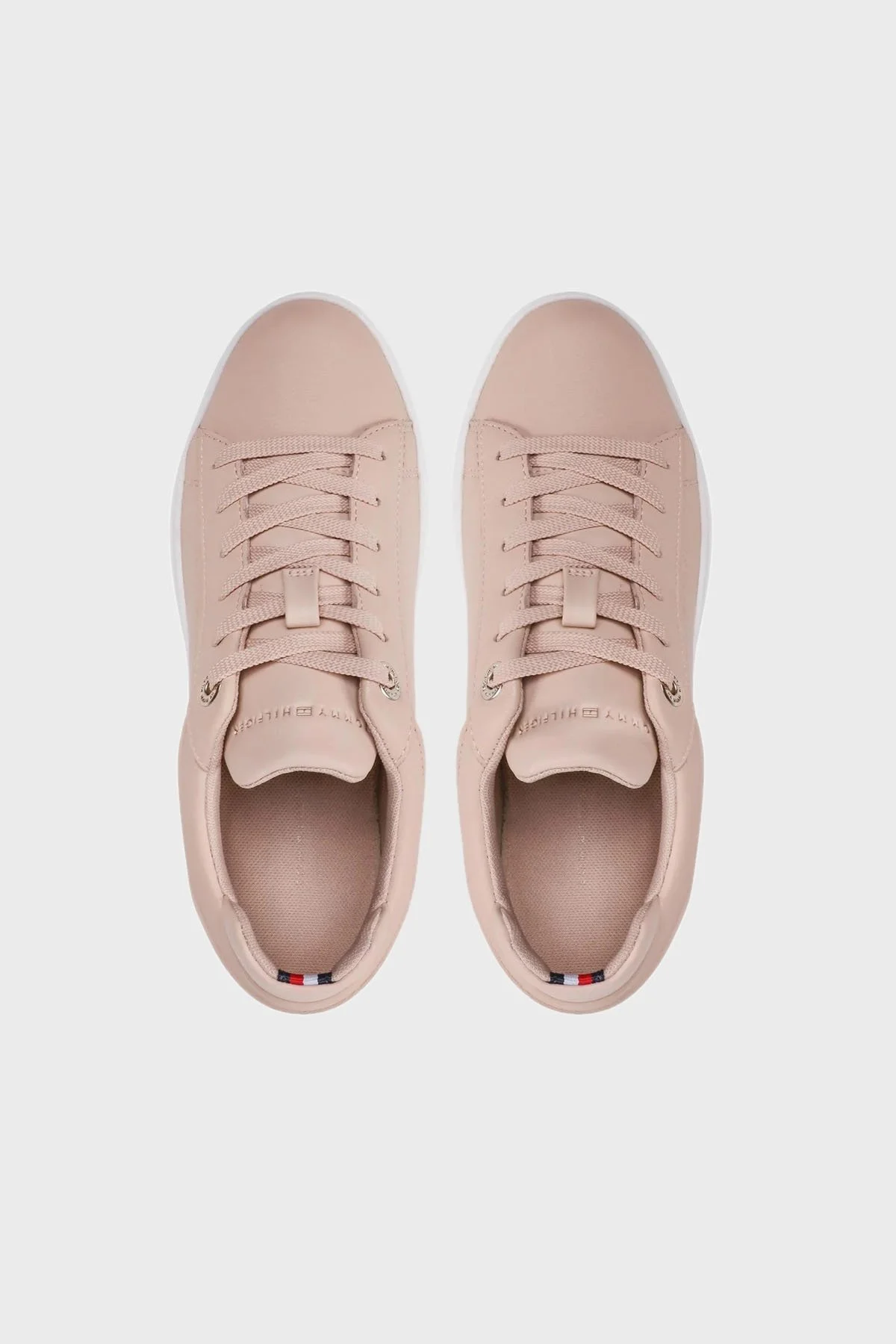 Tommy Hilfiger Logolu Sneaker Bayan Ayakkabı FW0FW06511 TRY PUDRA - 5