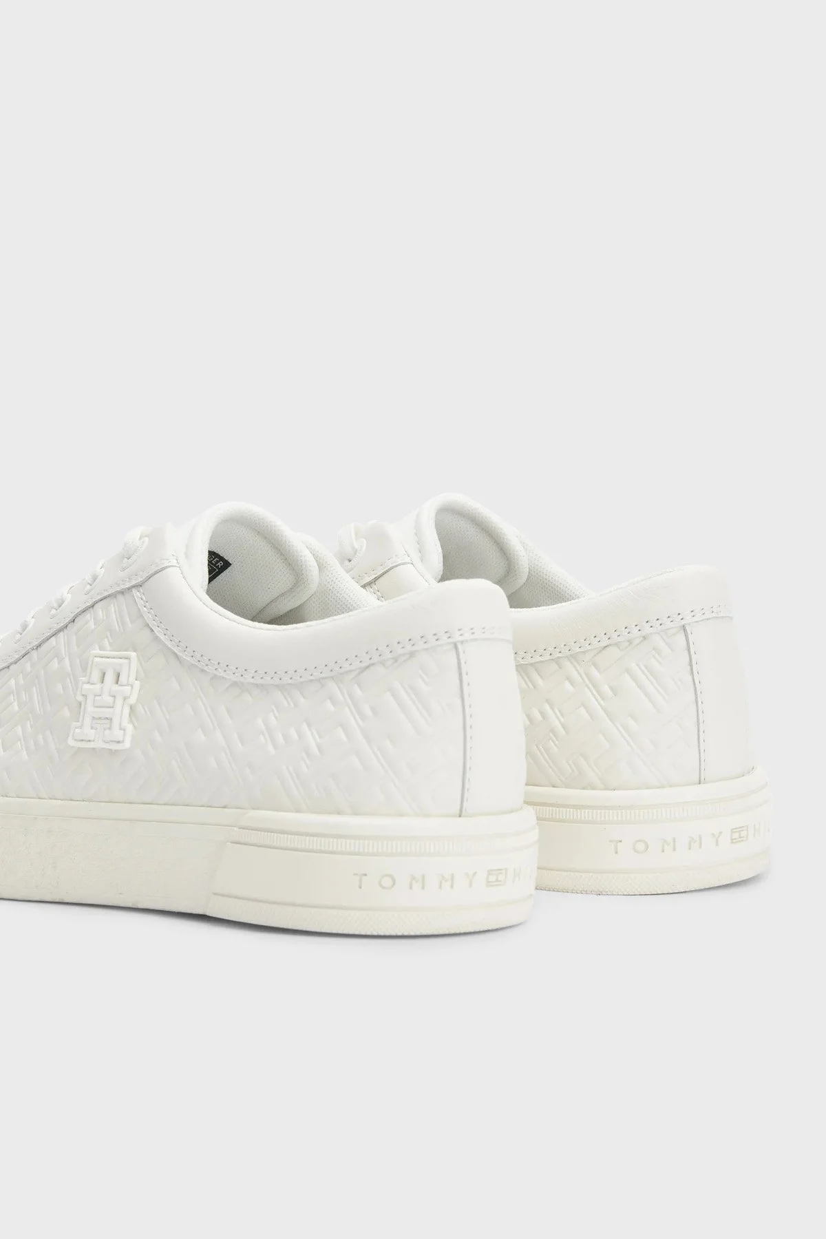 Tommy Hilfiger Logolu Sneaker Bayan Ayakkabı FW0FW06858 YBL EKRU - 3