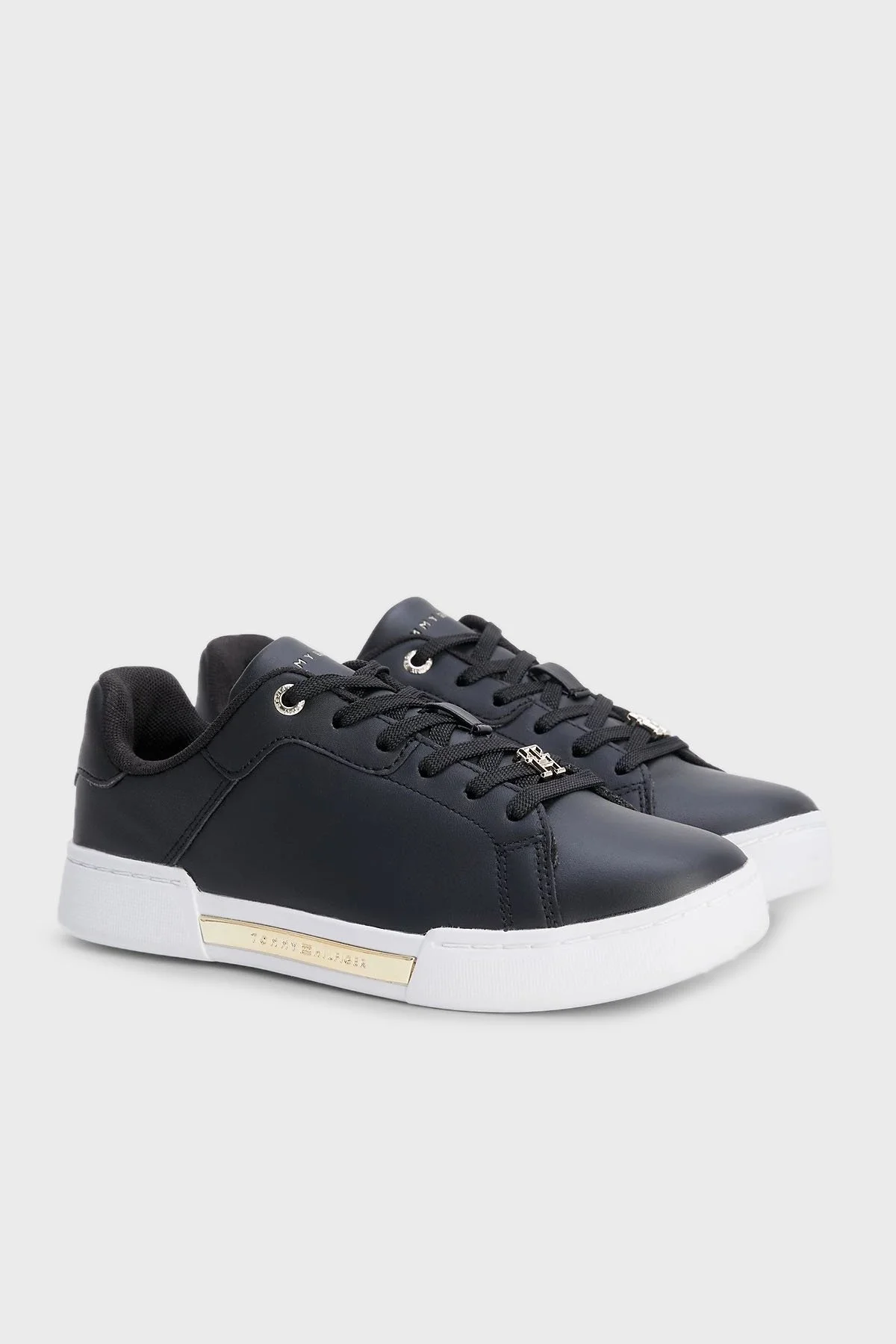 Tommy Hilfiger Logolu Sneaker Bayan Ayakkabı FW0FW07116 BDS SİYAH - 4
