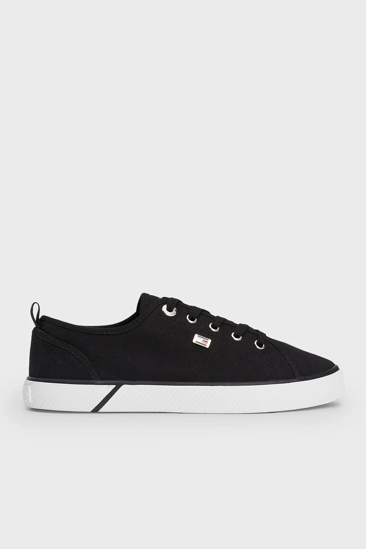 Tommy Hilfiger Logolu Sneaker Bayan Ayakkabı FW0FW08063 BDS SİYAH - 1