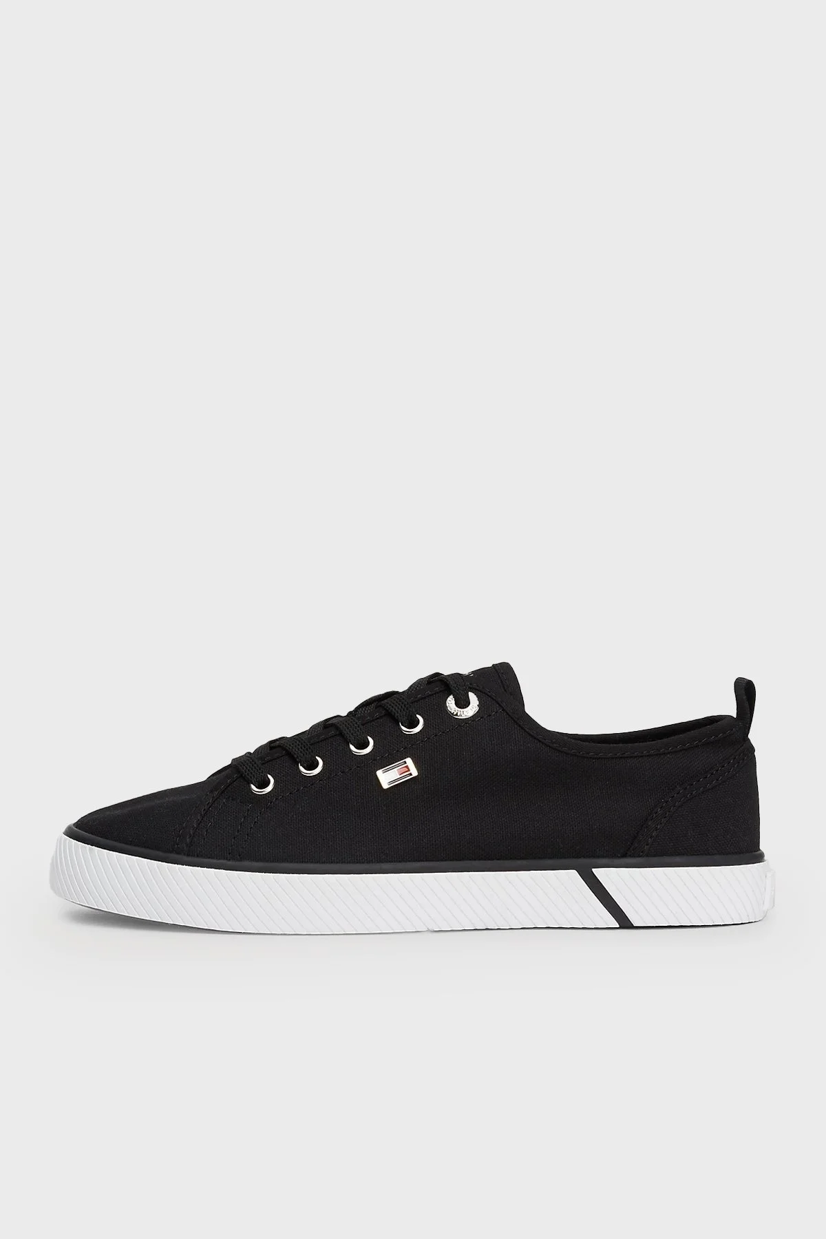 Tommy Hilfiger Logolu Sneaker Bayan Ayakkabı FW0FW08063 BDS SİYAH - 2