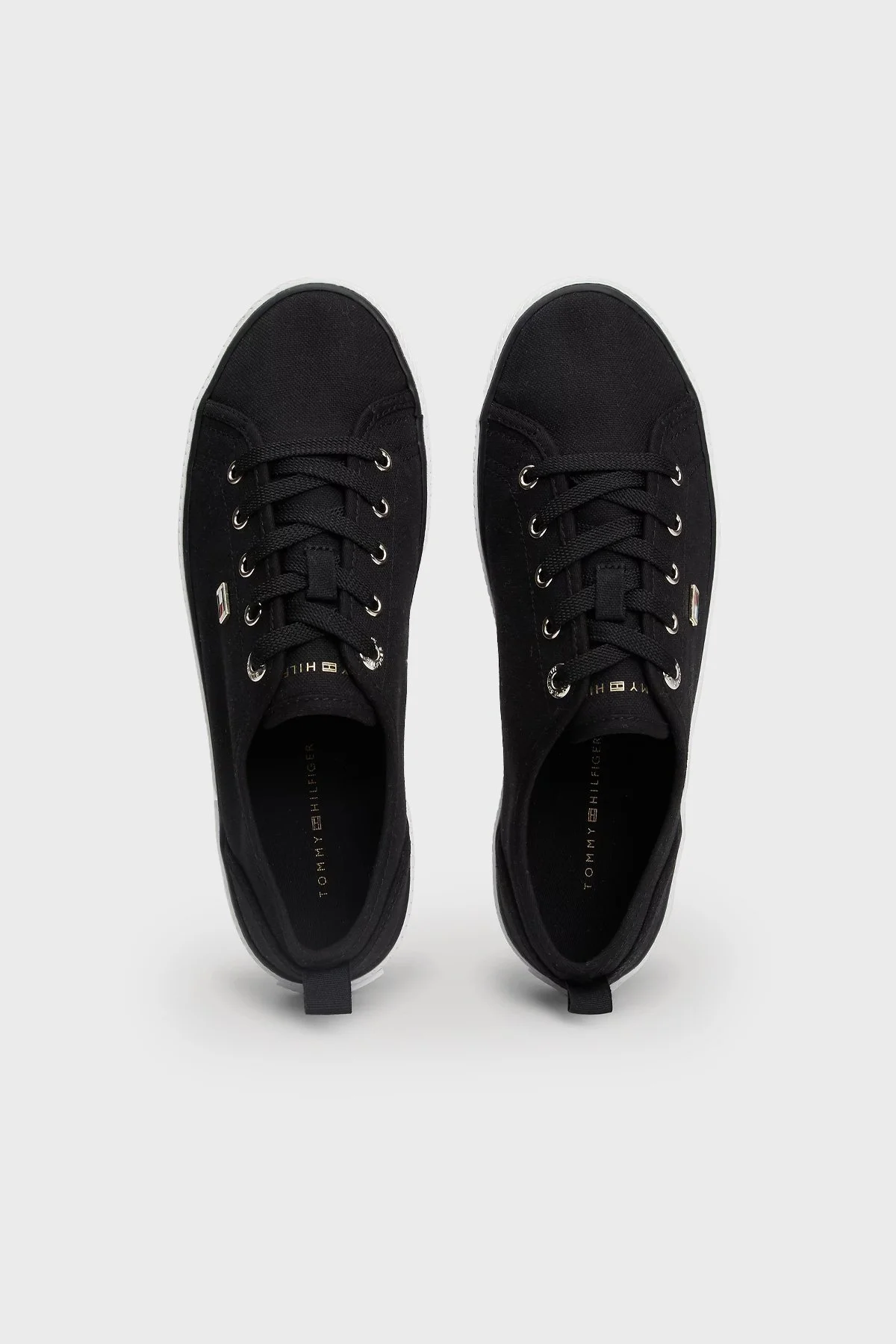 Tommy Hilfiger Logolu Sneaker Bayan Ayakkabı FW0FW08063 BDS SİYAH - 3
