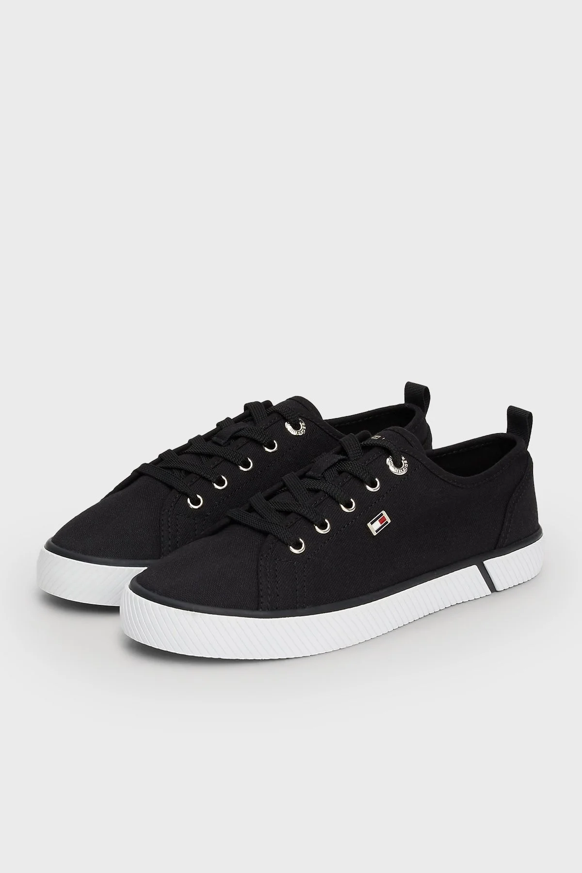 Tommy Hilfiger Logolu Sneaker Bayan Ayakkabı FW0FW08063 BDS SİYAH - 5