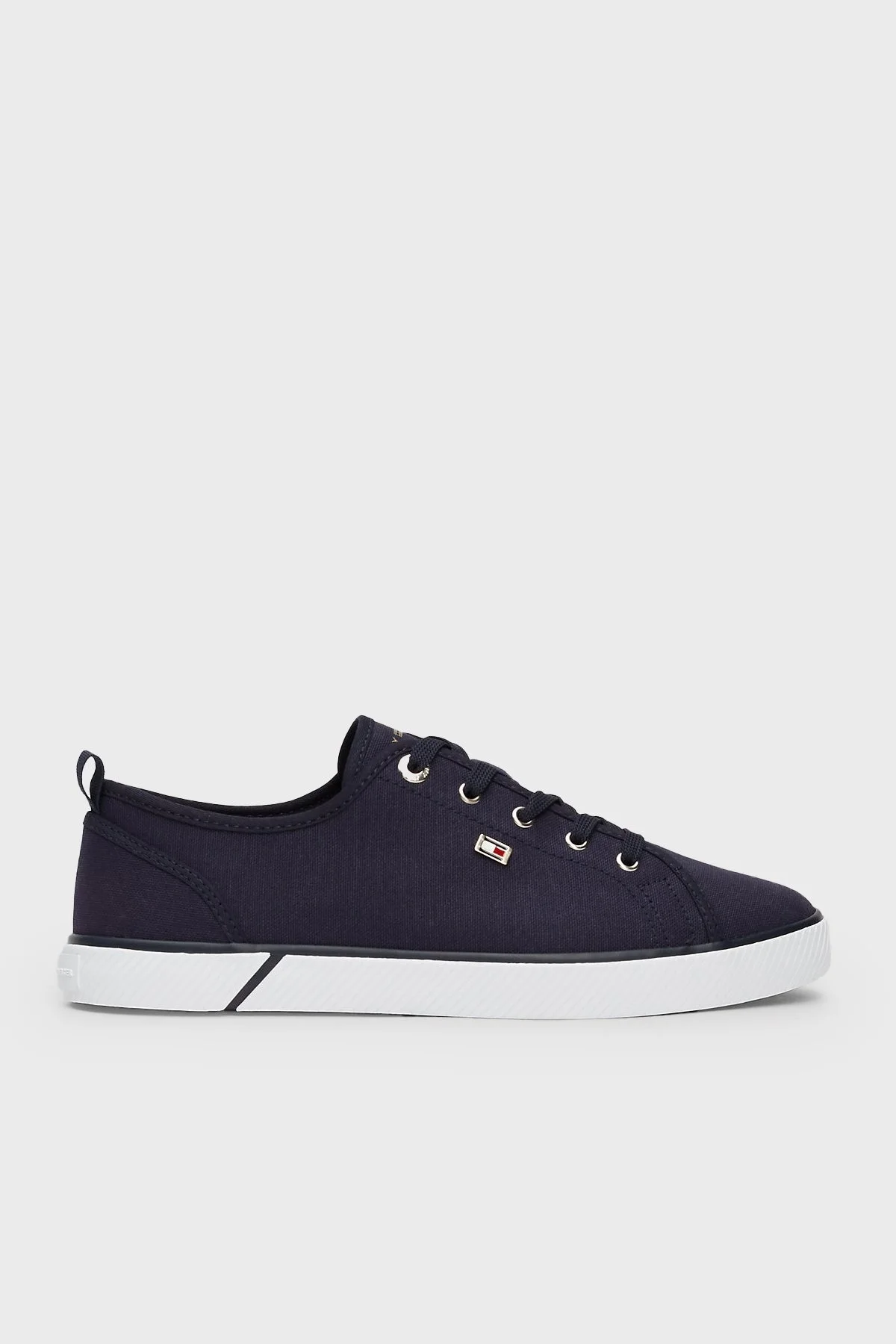 Tommy Hilfiger Logolu Sneaker Bayan Ayakkabı FW0FW08063 DW6 LACİVERT - 1