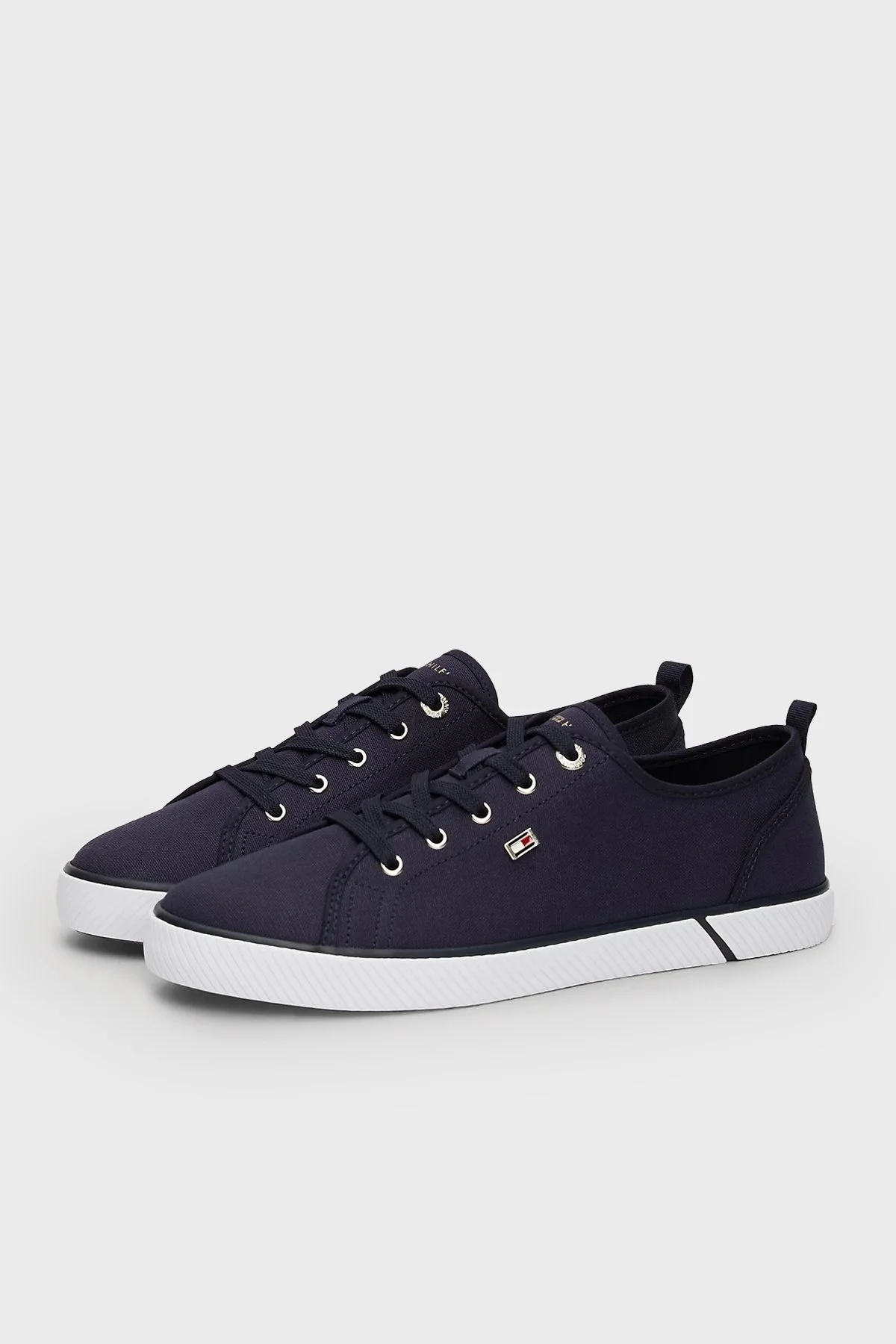 Tommy Hilfiger Logolu Sneaker Bayan Ayakkabı FW0FW08063 DW6 LACİVERT - 2