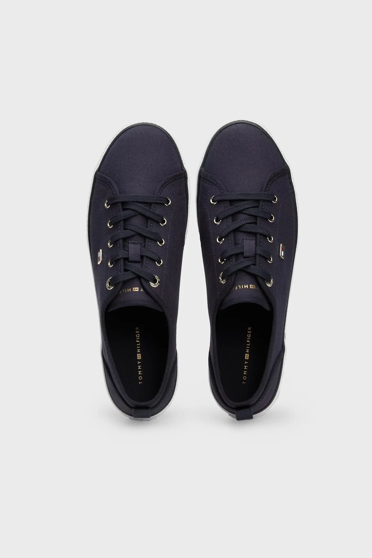 Tommy Hilfiger Logolu Sneaker Bayan Ayakkabı FW0FW08063 DW6 LACİVERT - 3