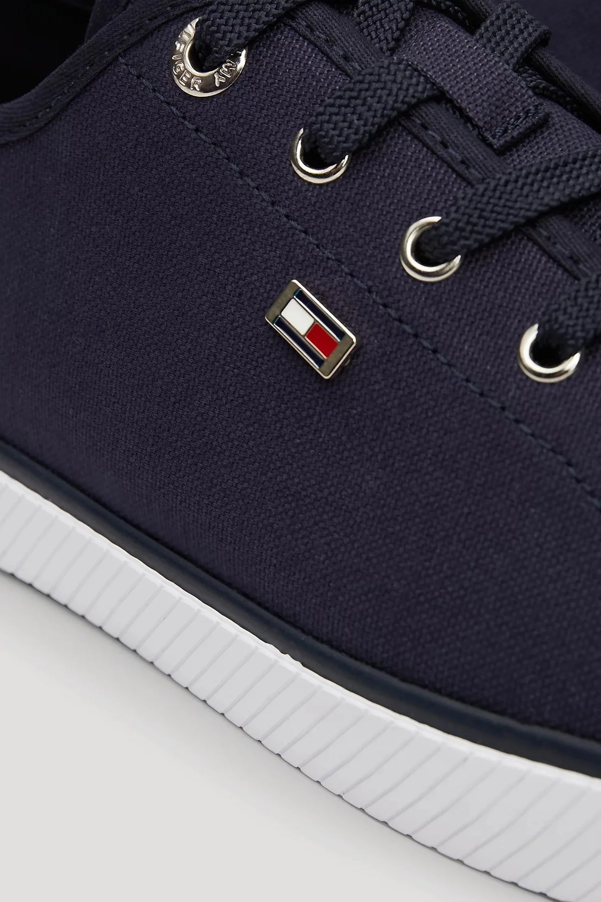 Tommy Hilfiger Logolu Sneaker Bayan Ayakkabı FW0FW08063 DW6 LACİVERT - 6