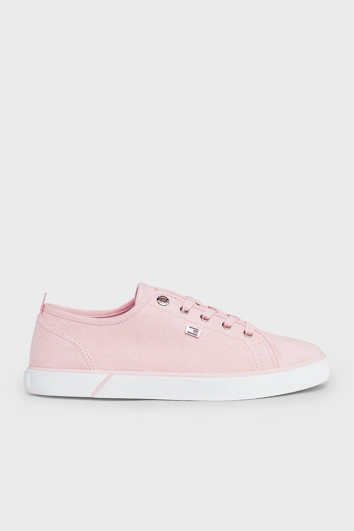 Tommy Hilfiger Logolu Sneaker Bayan Ayakkabı FW0FW08063 TJQ PEMBE - 1