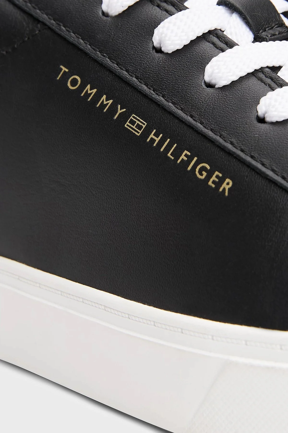 Tommy Hilfiger Logolu Sneaker Bayan Ayakkabı FW0FW08320 BDS SİYAH - 5
