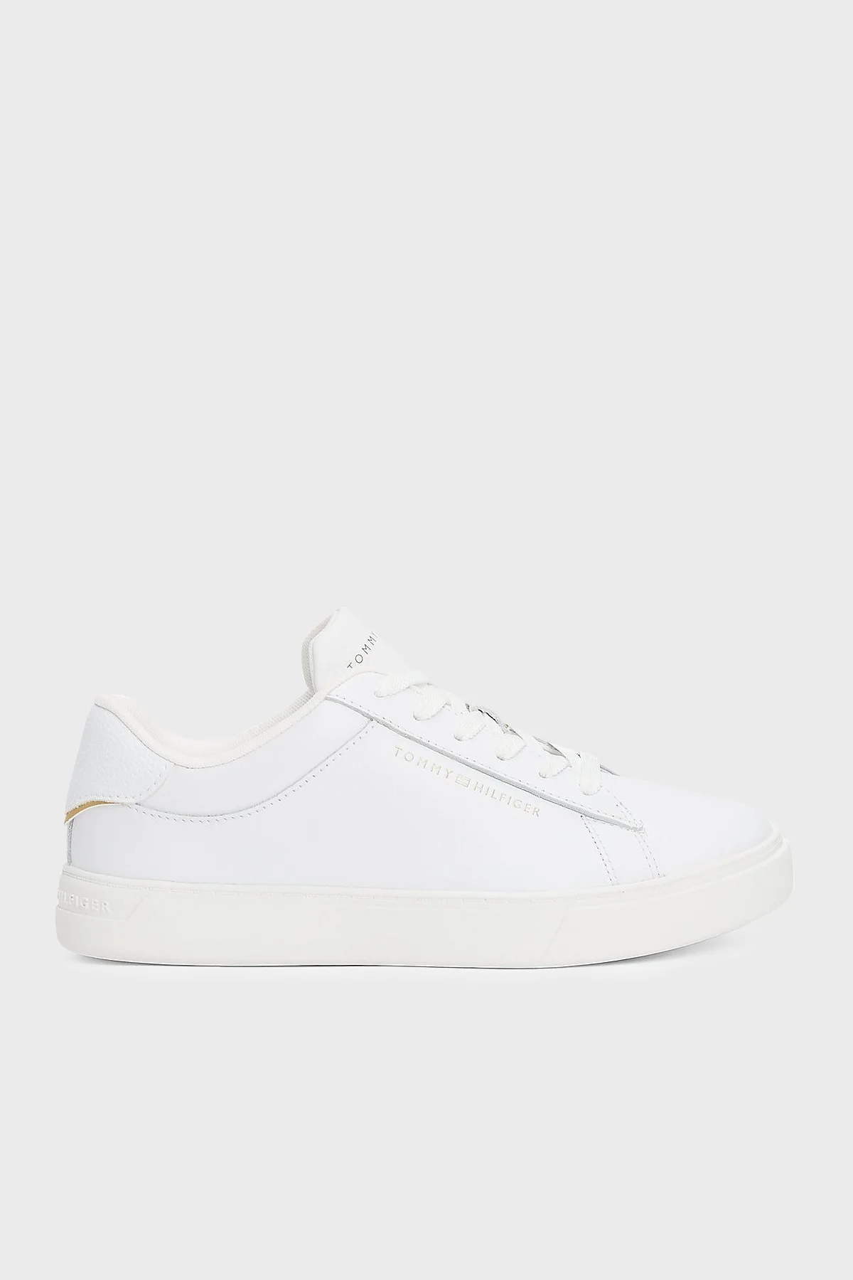 Tommy Hilfiger Logolu Sneaker Bayan Ayakkabı FW0FW08320 YBS BEYAZ - 1