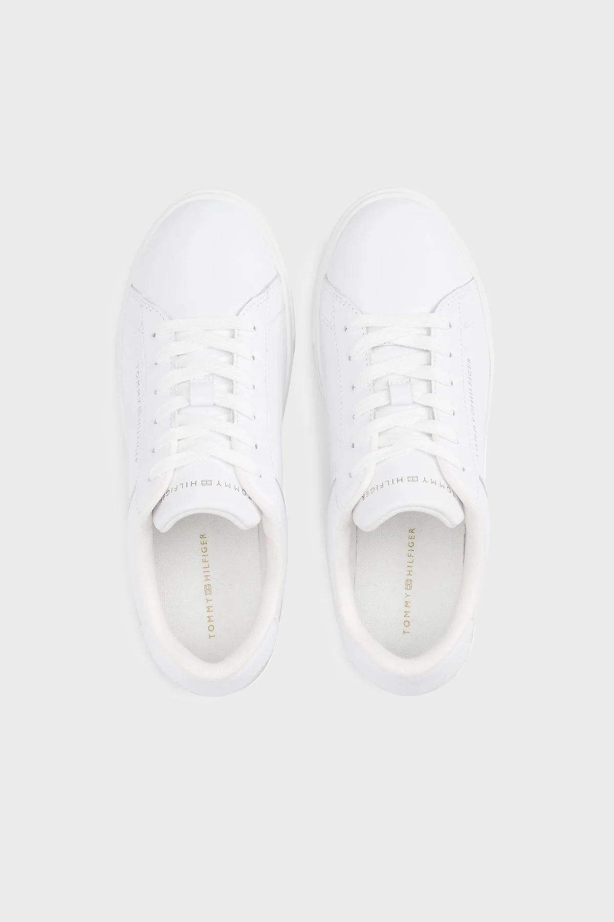 Tommy Hilfiger Logolu Sneaker Bayan Ayakkabı FW0FW08320 YBS BEYAZ - 5