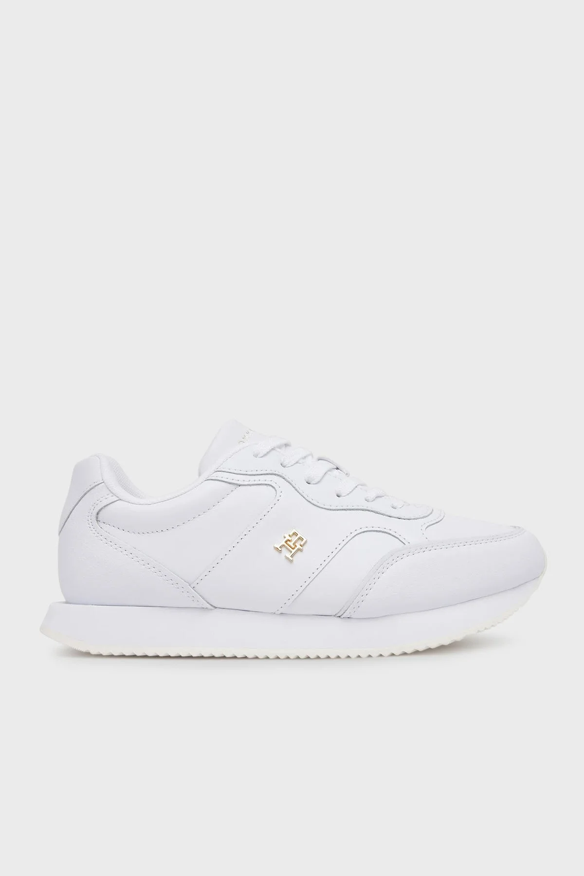 Tommy Hilfiger Logolu Sneaker Kadın Ayakkabı FW0FW08696 YBS BEYAZ - 1