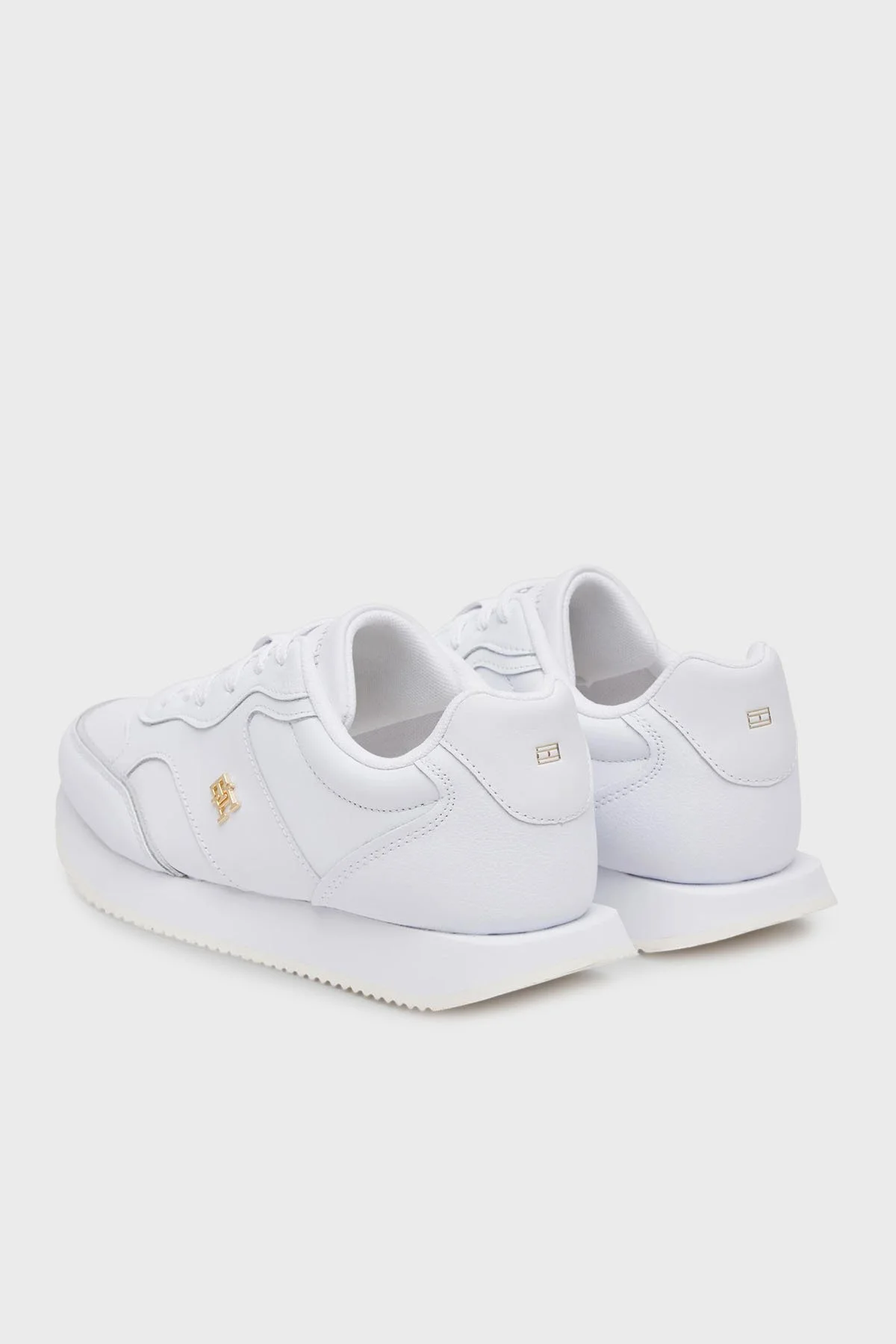 Tommy Hilfiger Logolu Sneaker Kadın Ayakkabı FW0FW08696 YBS BEYAZ - 4