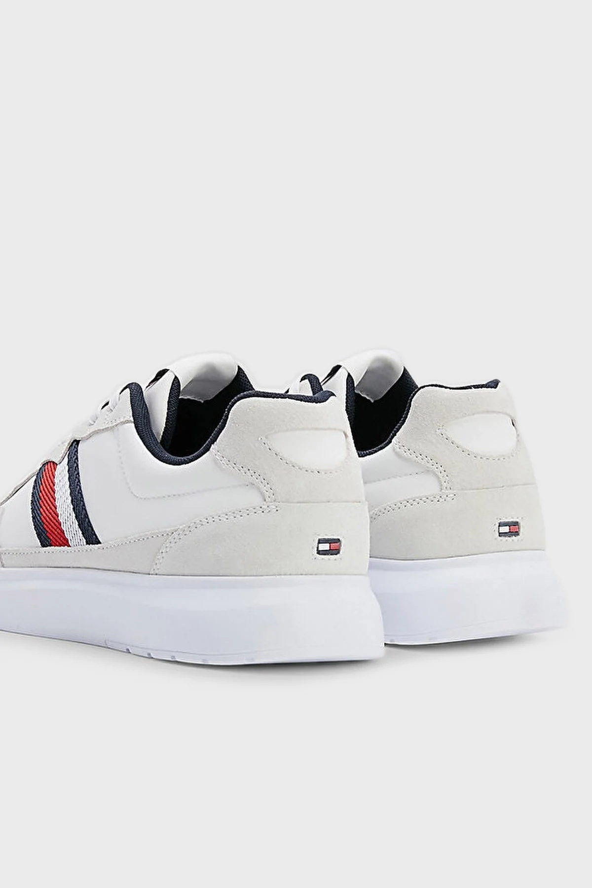 Tommy Hilfiger Logolu Sneaker Erkek Ayakkabı FM0FM04427 YBS BEYAZ - 3