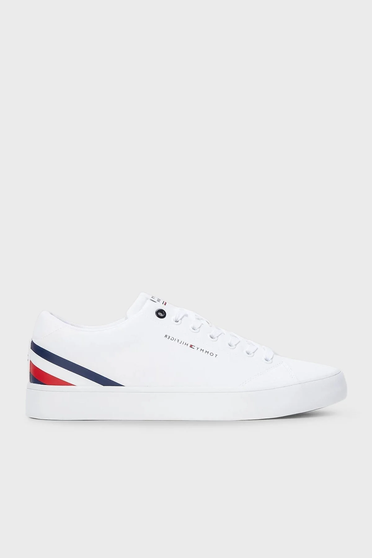 Tommy Hilfiger Logolu Sneaker Erkek Ayakkabı FM0FM04735 YBS BEYAZ - 1