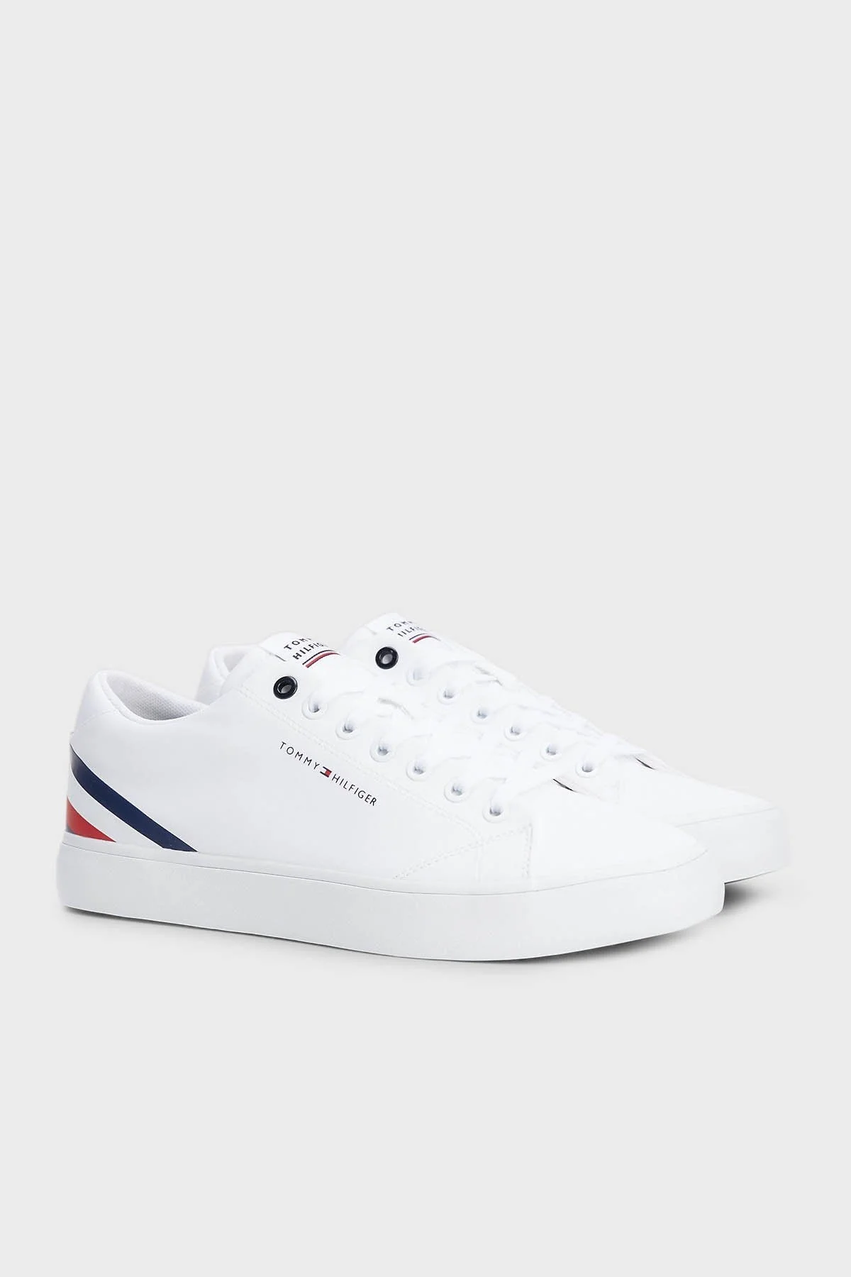 Tommy Hilfiger Logolu Sneaker Erkek Ayakkabı FM0FM04735 YBS BEYAZ - 2