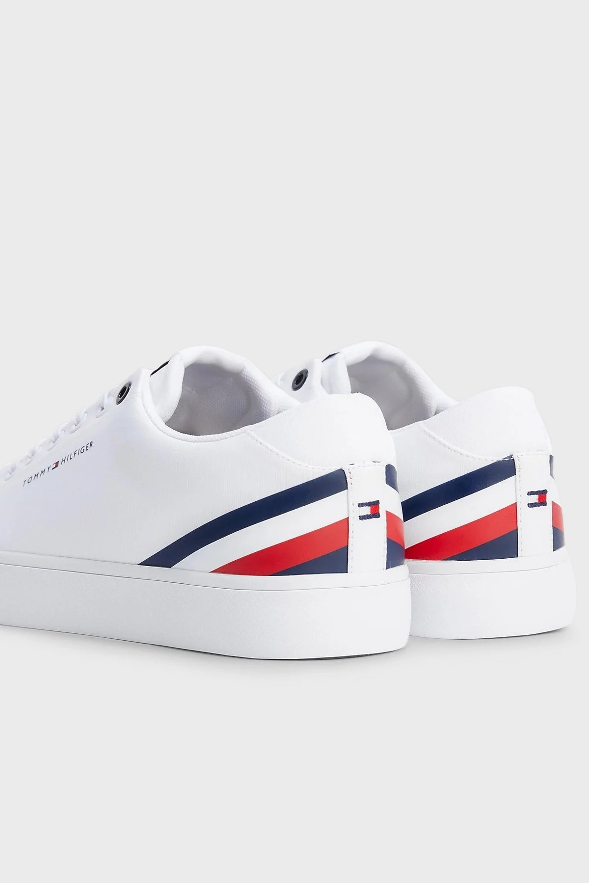 Tommy Hilfiger Logolu Sneaker Erkek Ayakkabı FM0FM04735 YBS BEYAZ - 4