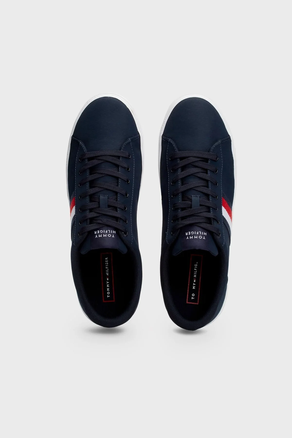 Tommy Hilfiger Logolu Sneaker Erkek Ayakkabı FM0FM05072 DW5 LACİVERT - 4