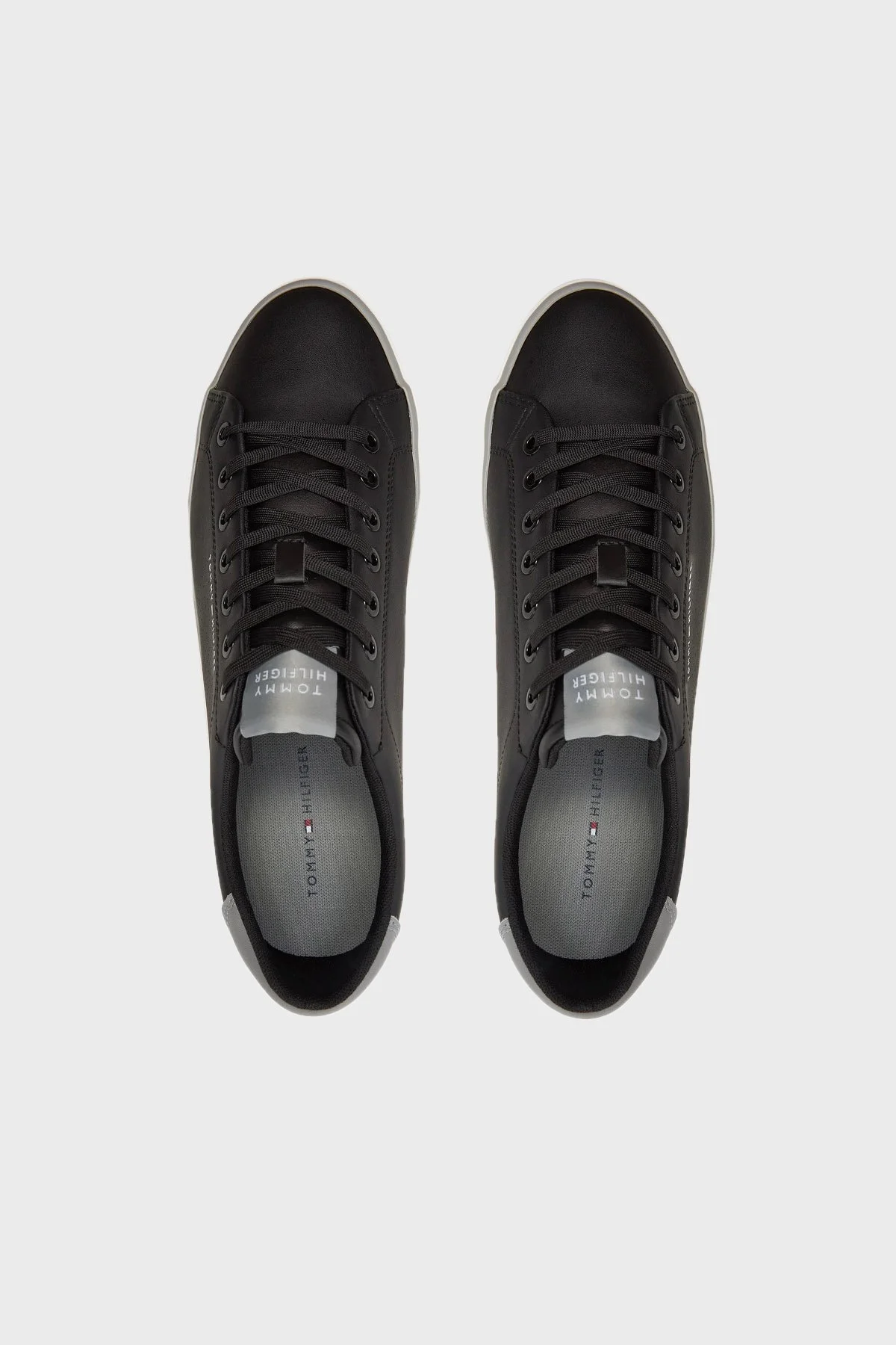 Tommy Hilfiger Logolu Sneaker Erkek Ayakkabı FM0FM05110 BDS SİYAH - 5