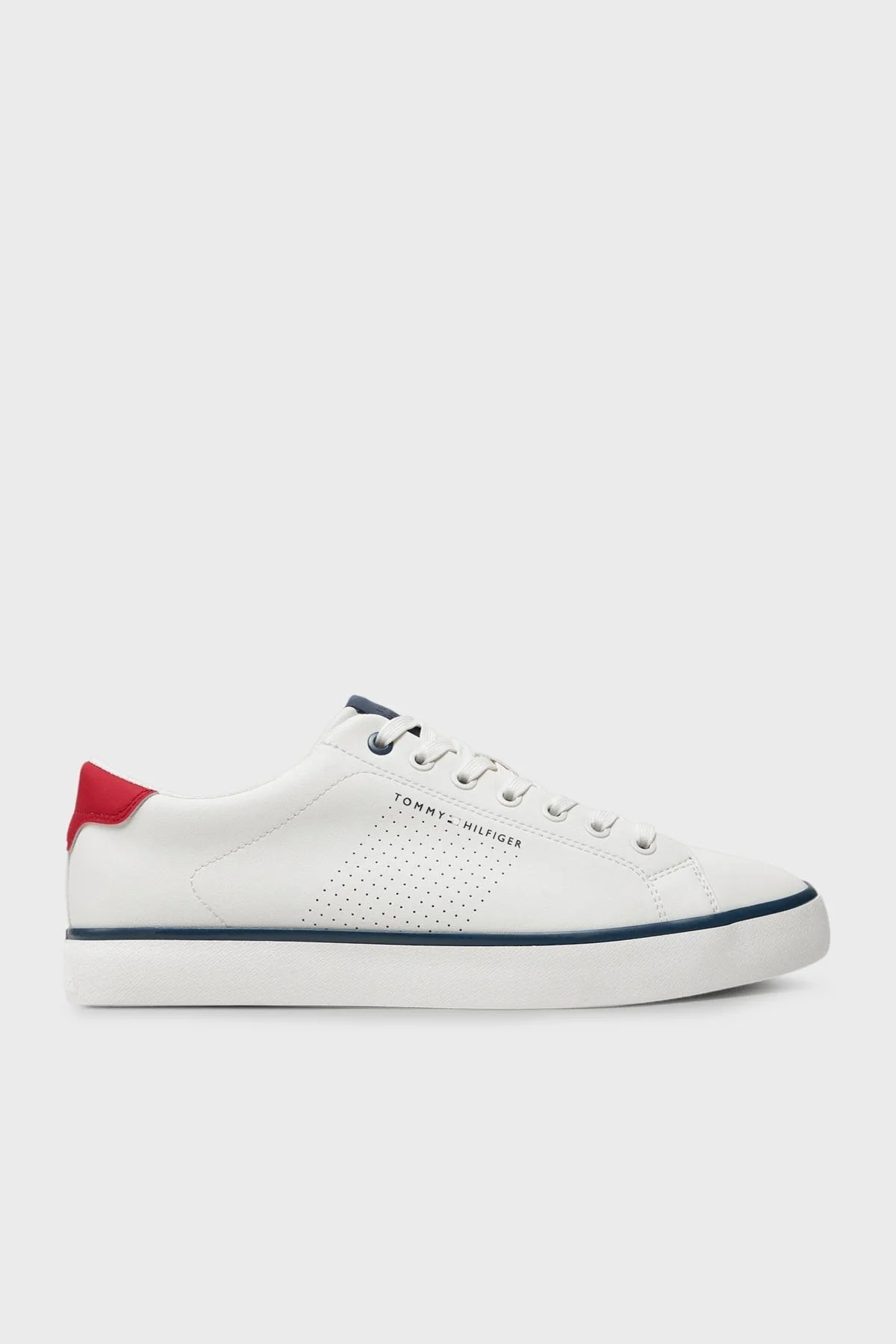 Tommy Hilfiger Logolu Sneaker Erkek Ayakkabı FM0FM05110 YBH BEYAZ - 1